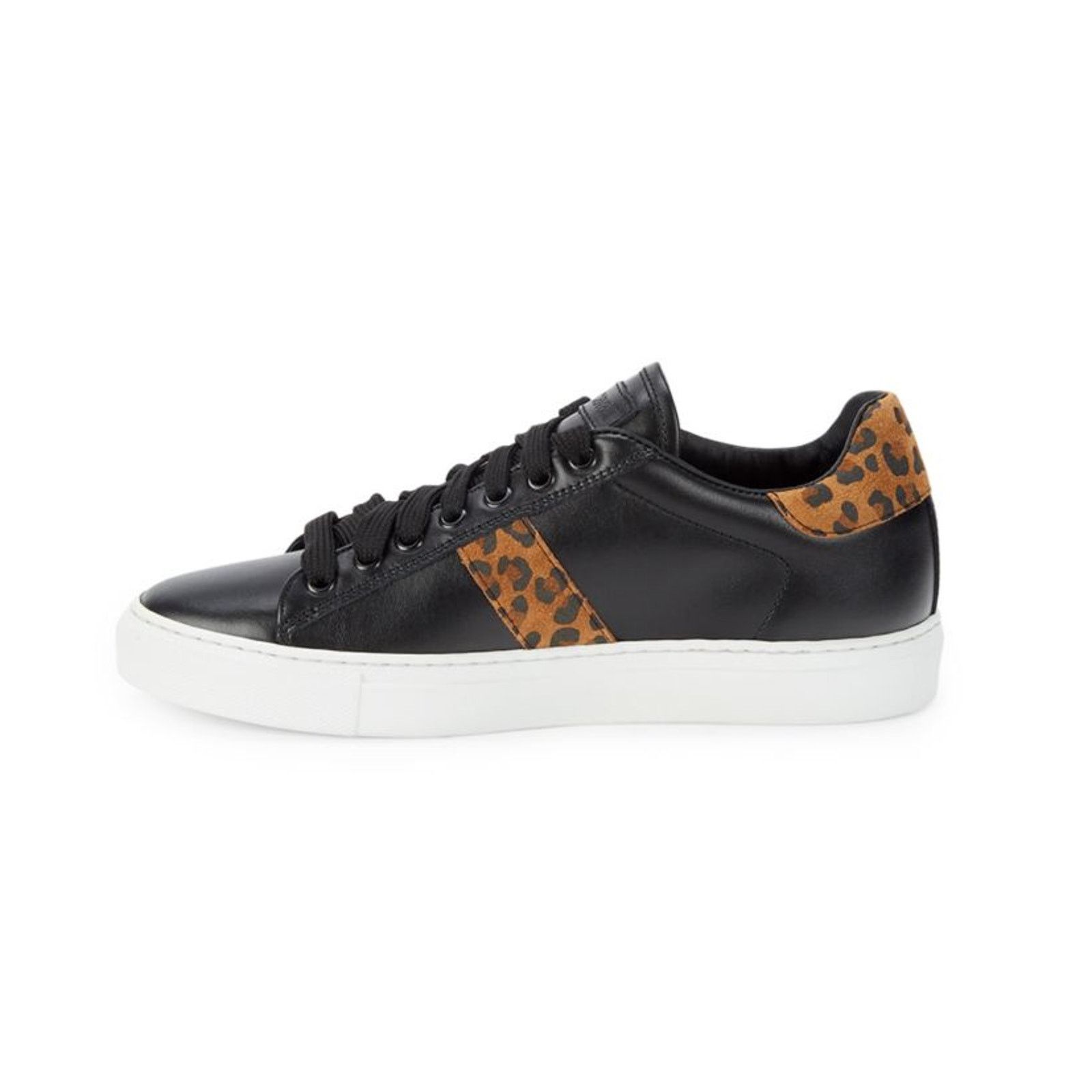 Cavalli Class × Just Cavalli × Roberto Cavalli Roberto Cavalli Leopard Print Black Low Sneaker 5.5 NIB $500 Size US 5.5 / IT 35.5 - 4 Thumbnail