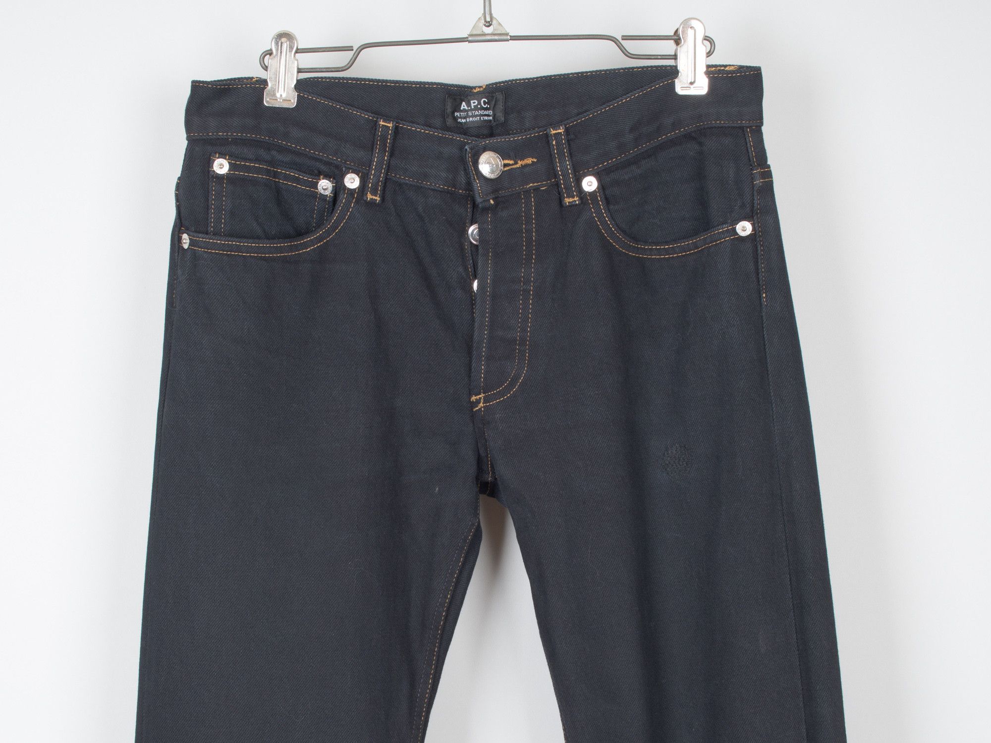 A.P.C. Petit Standard Selvedge Dark Indigo Jeans Size US 28 / EU 44 - 2 Thumbnail