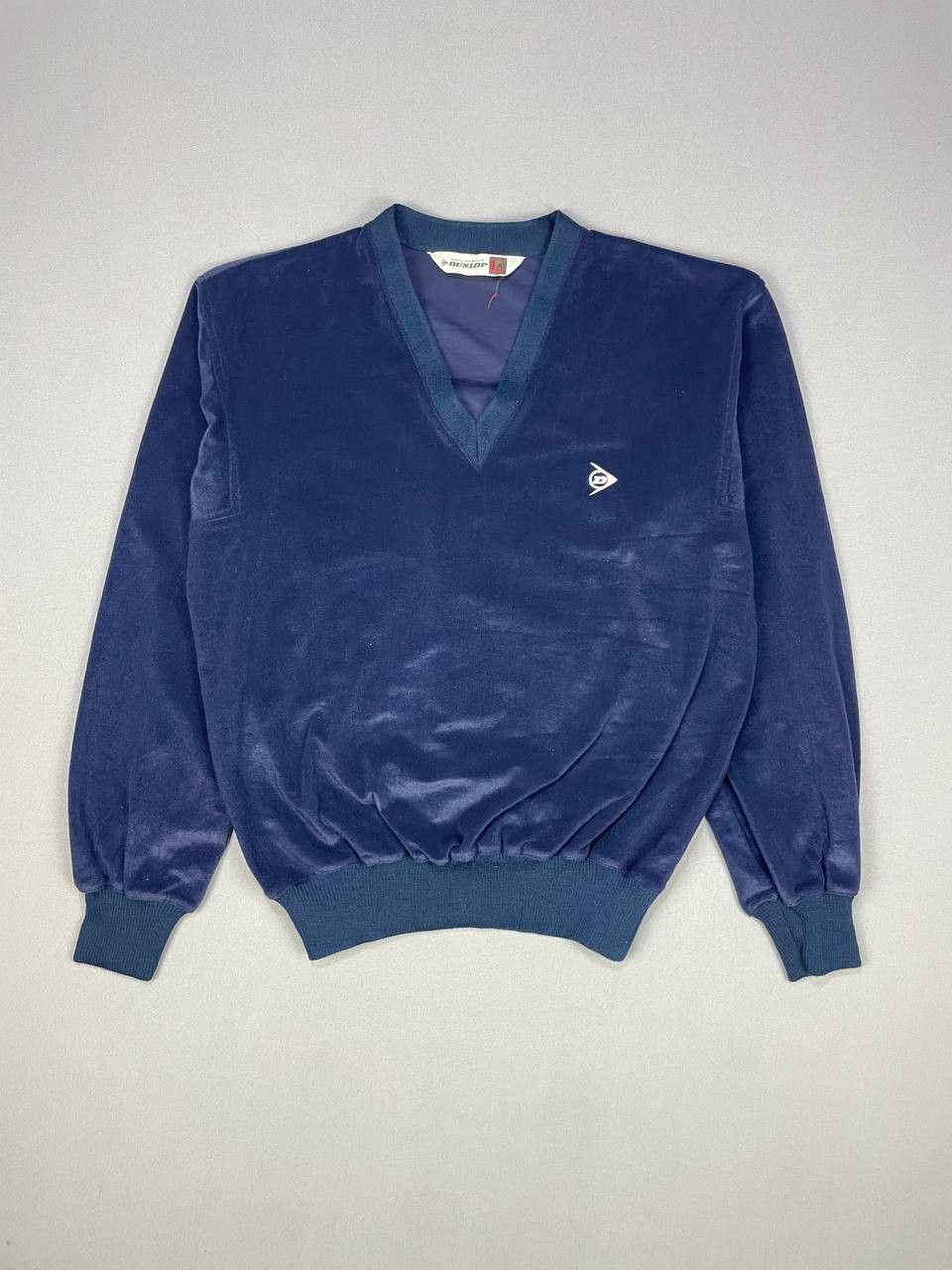 Dunlop Vintage 70s/80s DUNLOP Golf Velvet Long sleeves Sweater Size US L / EU 52-54 / 3 - 7 Thumbnail