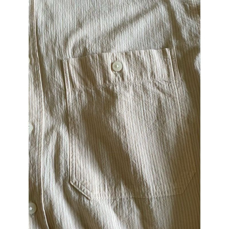 Lemaire × Uniqlo Men’s Uniqlo U by Lemaire Loose Fit Striped Shirt Sz M NWT Size US M / EU 48-50 / 2 - 5 Thumbnail