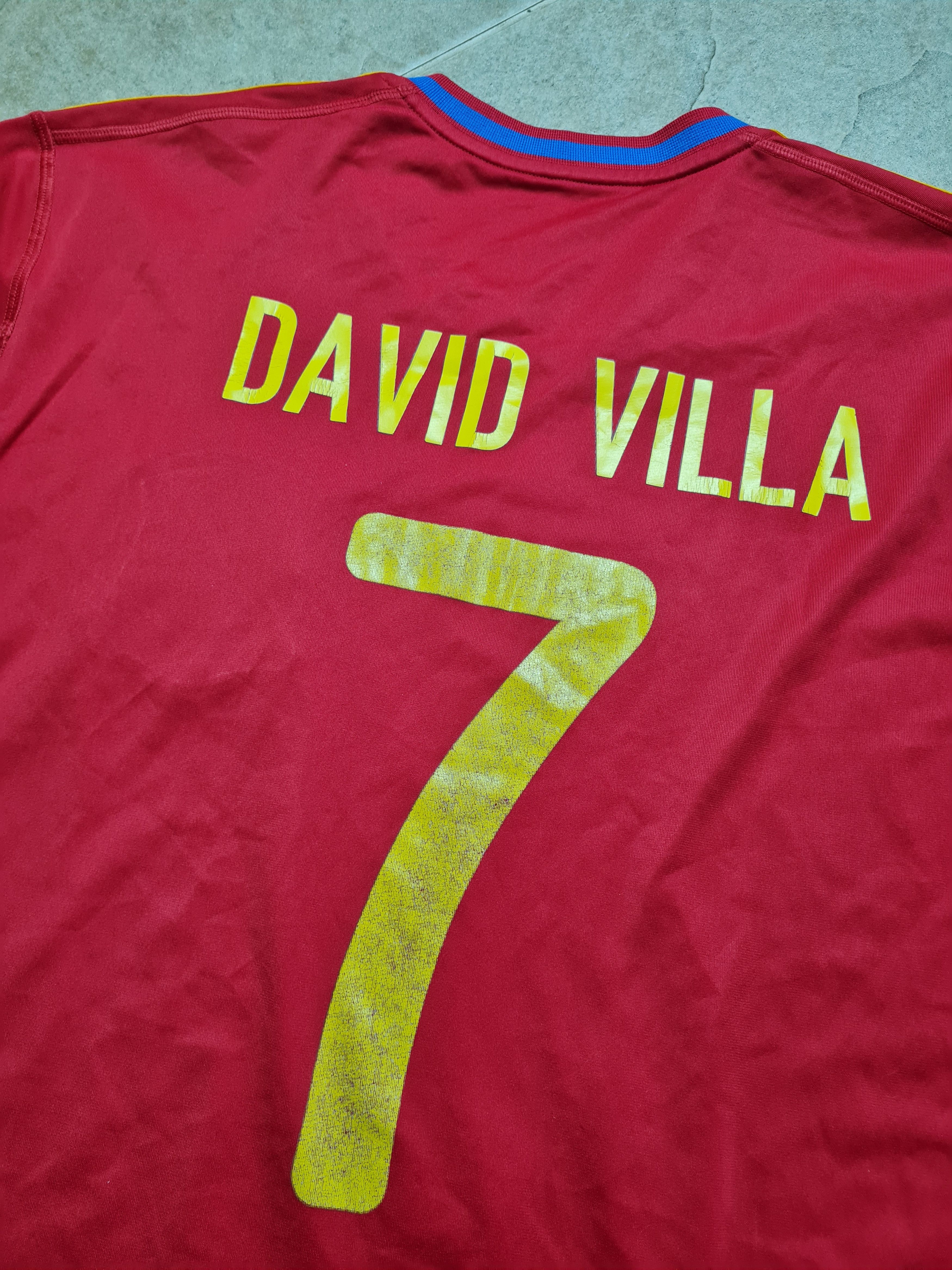 Adidas FOOTBALL JERSEY VILLA 7 SPAIN NATIONAL 10/11 WORLD WINNER Size US L / EU 52-54 / 3 - 15 Thumbnail