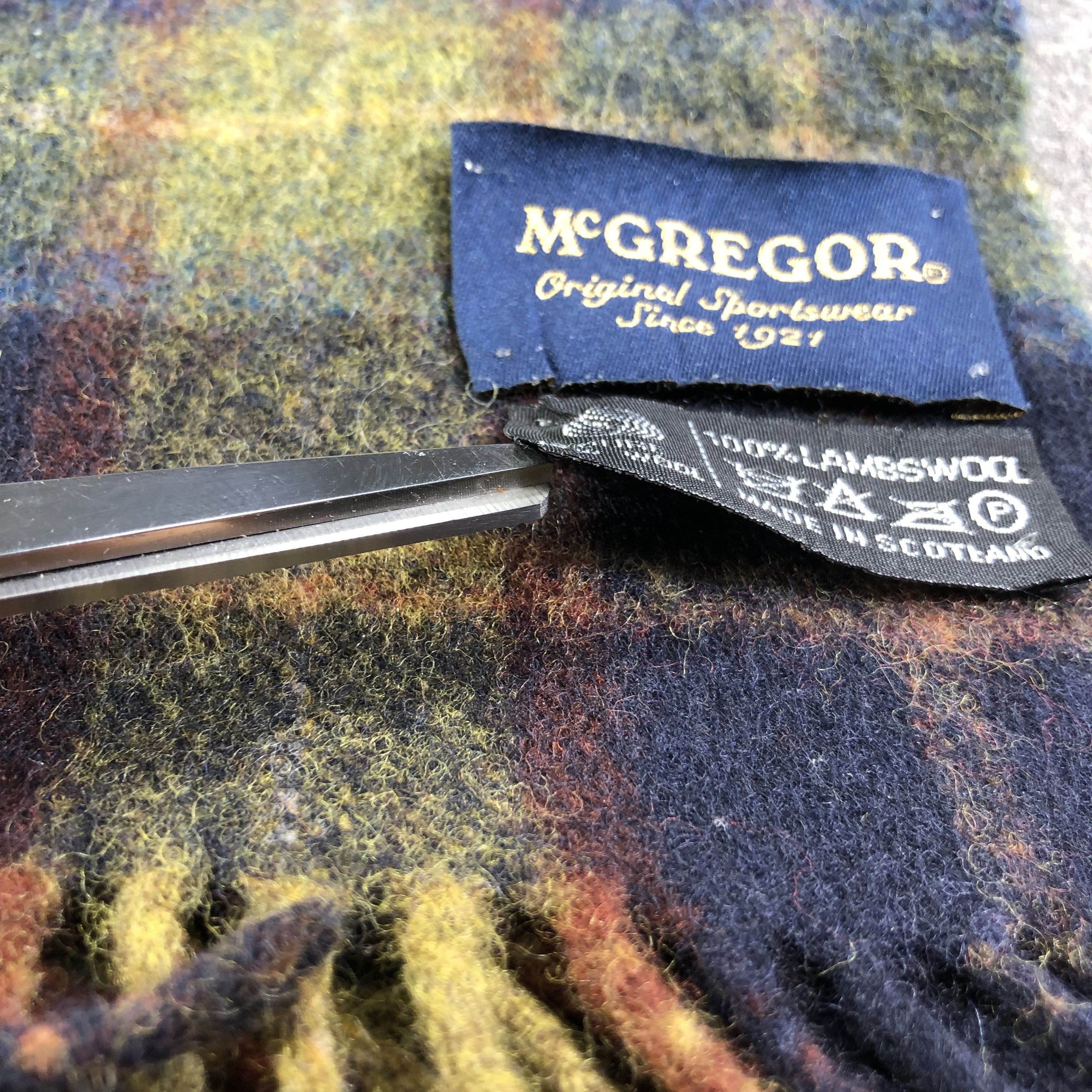 McGregor Mc Gregor Tartan Wool Scarf Muffler V1367 Size ONE SIZE - 7 Thumbnail