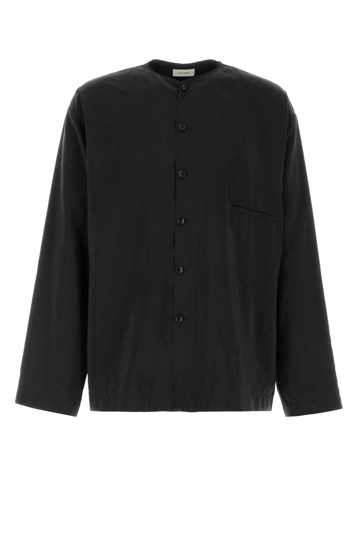 Lemaire Black Jersey Shirt Size US L / EU 52-54 / 3 - 1 Thumbnail