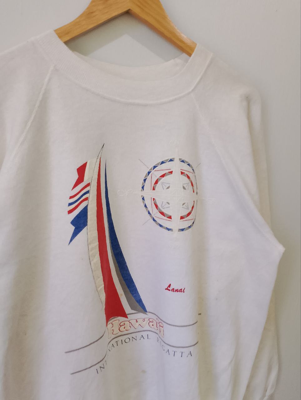 Vintage Vintage 80s HAWAII Lanai Compass International Regatta Size US XL / EU 56 / 4 - 4 Thumbnail