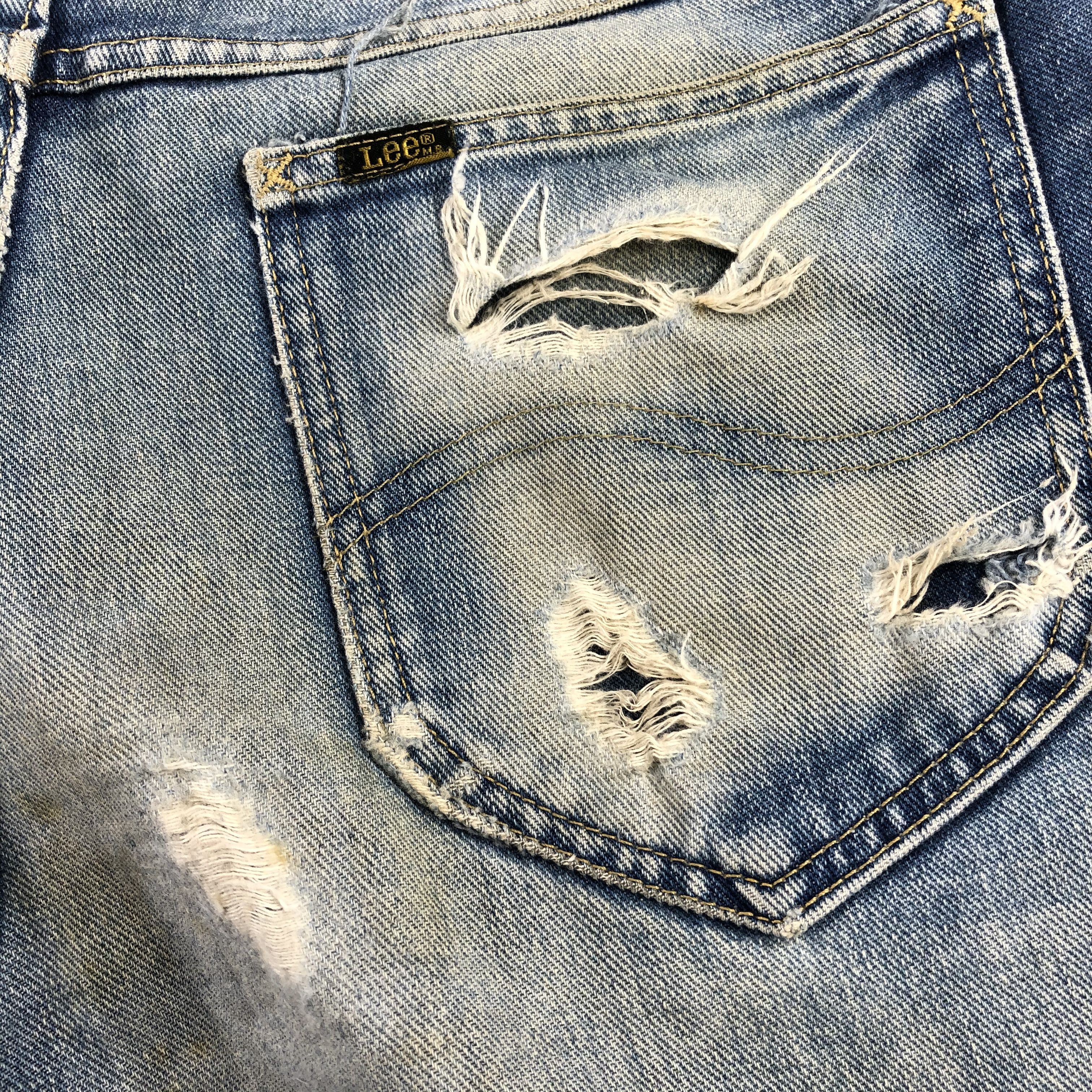Lee Vintage Blue Wash Lee Jeans-J1897 Size US 31 - 8 Thumbnail