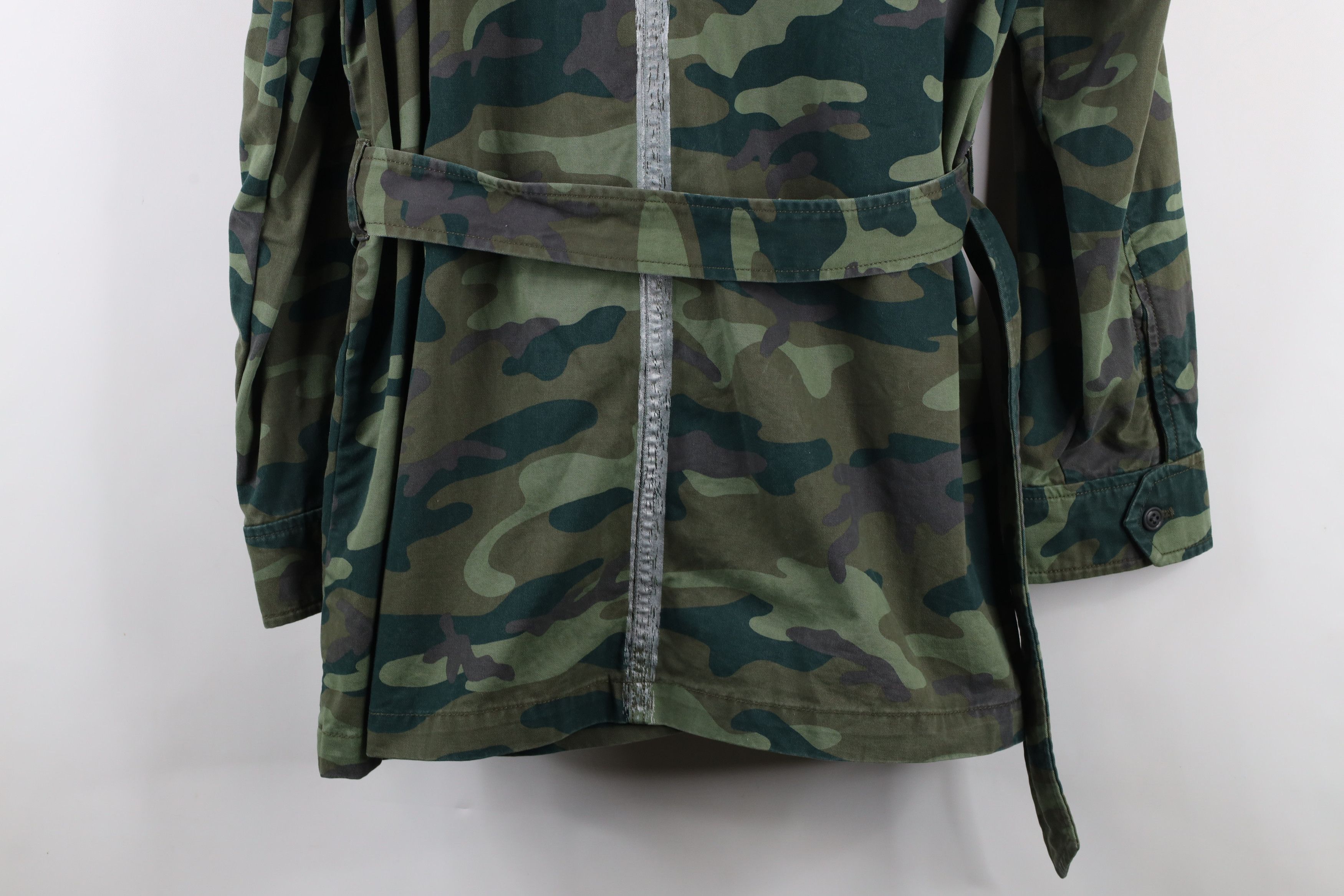 Gap × Vintage Vintage Y2K Gap Belted Camouflage Military Field Jacket Coat Size XL / US 12-14 / IT 48-50 - 15 Thumbnail