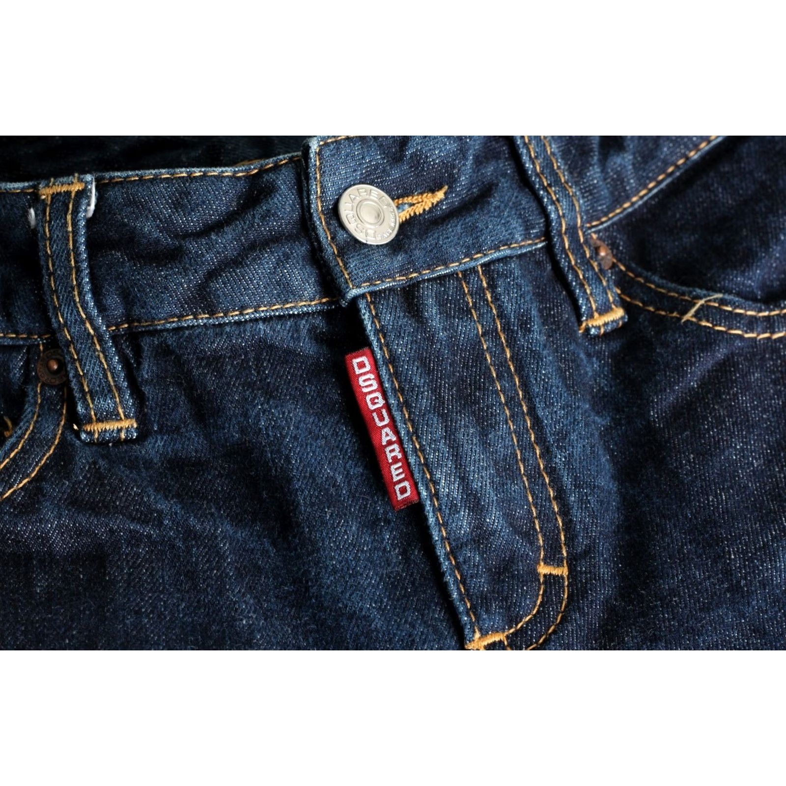 Dsquared2 Dsquared2 Jeans Bootcut Women Size 38 W26 L30 DZ2236 Blue Denim 100% Cotton Regular Rise Mens Womens Girls Boys Size 26" / US 2 / IT 38 - 7 Thumbnail