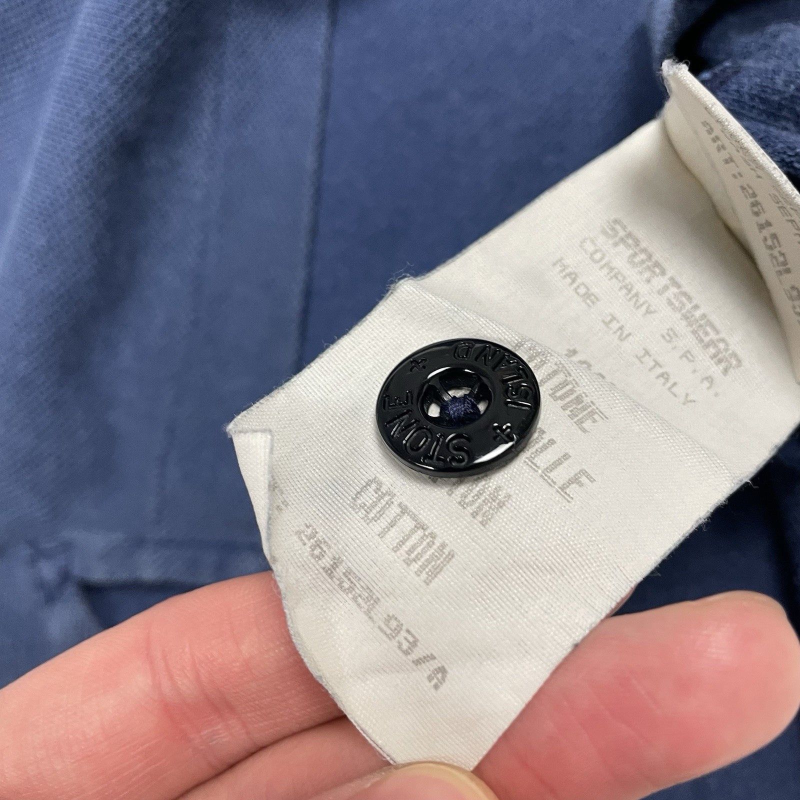 Stone Island Vintage Stone Island Marina Polo Shirt 1997 Blue Polo Top Size US L / EU 52-54 / 3 - 8 Thumbnail