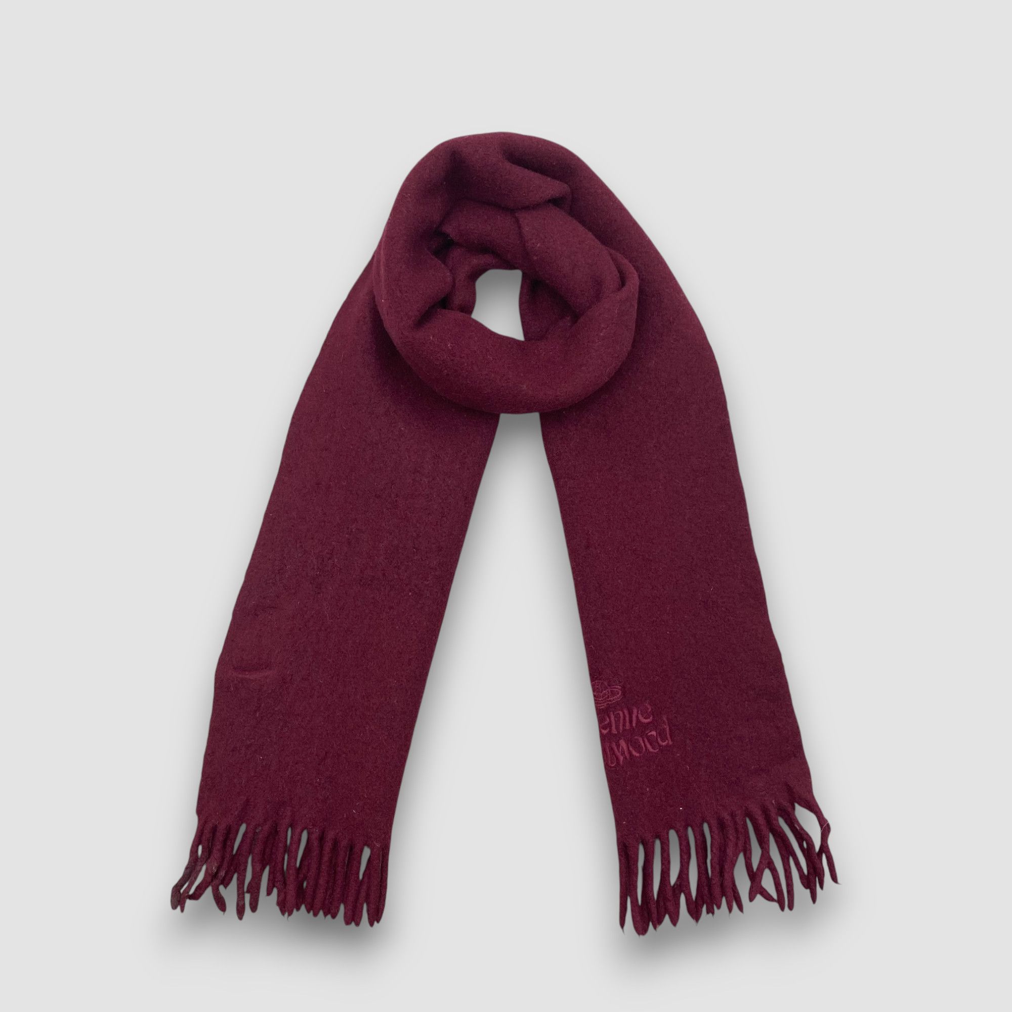 Vivienne Westwood Vintage Vivienne Westwood Scarf Muffler Orbs Wool Scarves Size ONE SIZE - 1 Thumbnail