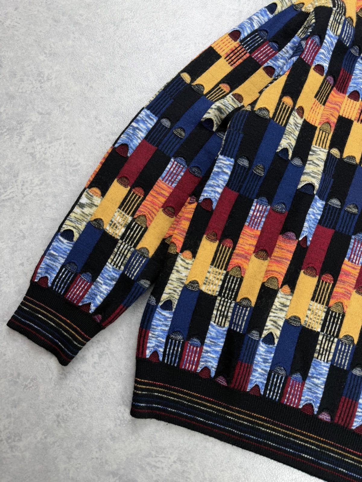 Other Montechiaro Wool Blend Knit Sweater Multicolor Size 52 Size US L / EU 52-54 / 3 - 3 Thumbnail