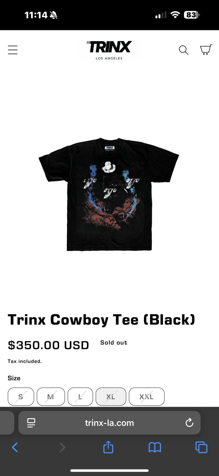 Other Trinx LA Cowboy T Shirt - Size XL - Retail $350 Size US XL / EU 56 / 4 - 1 Thumbnail