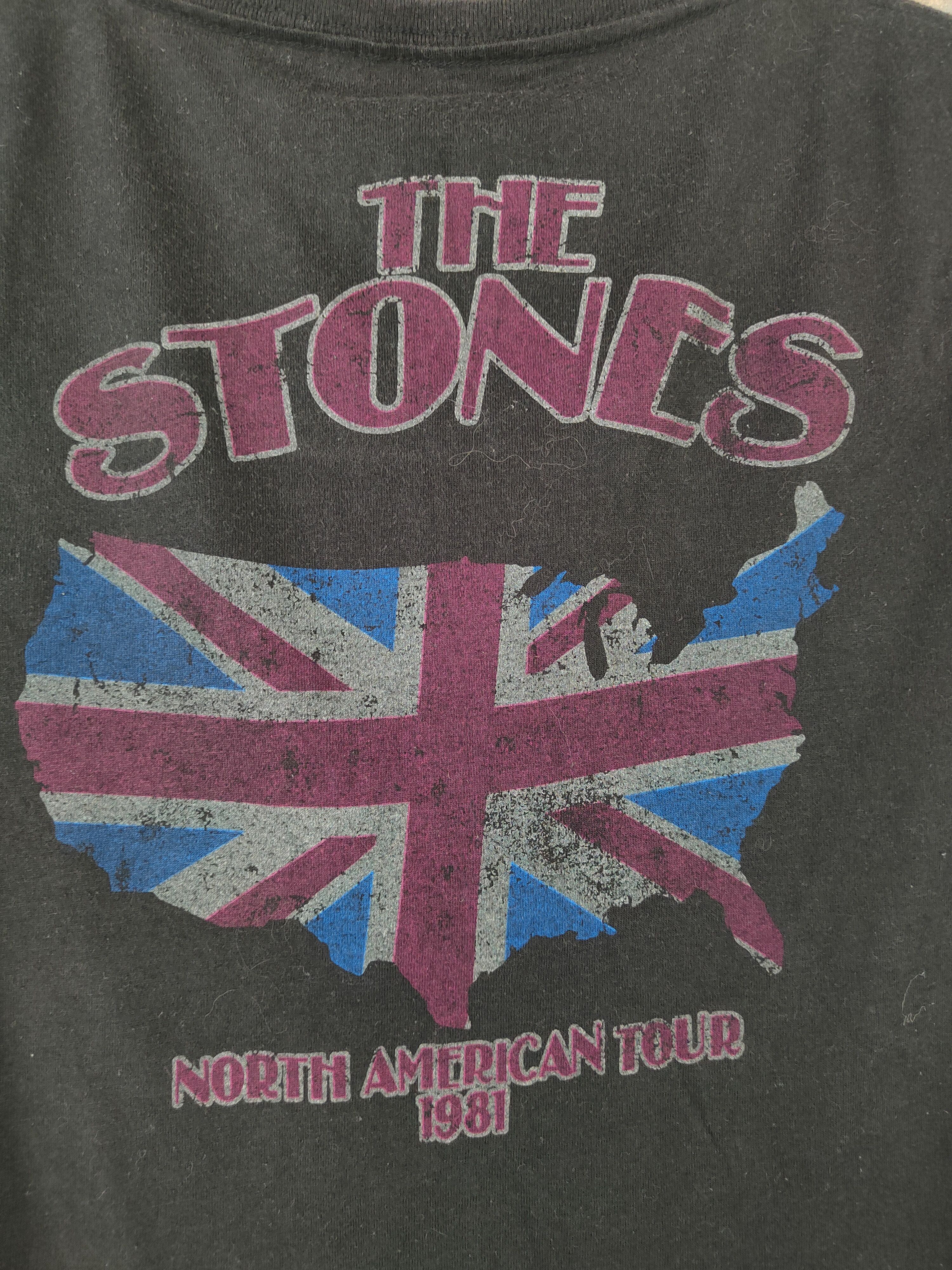 Band Tees DL The Rolling Stones Black Short Sleeve T-shirt #607 Size M / US 6-8 / IT 42-44 - 7 Thumbnail