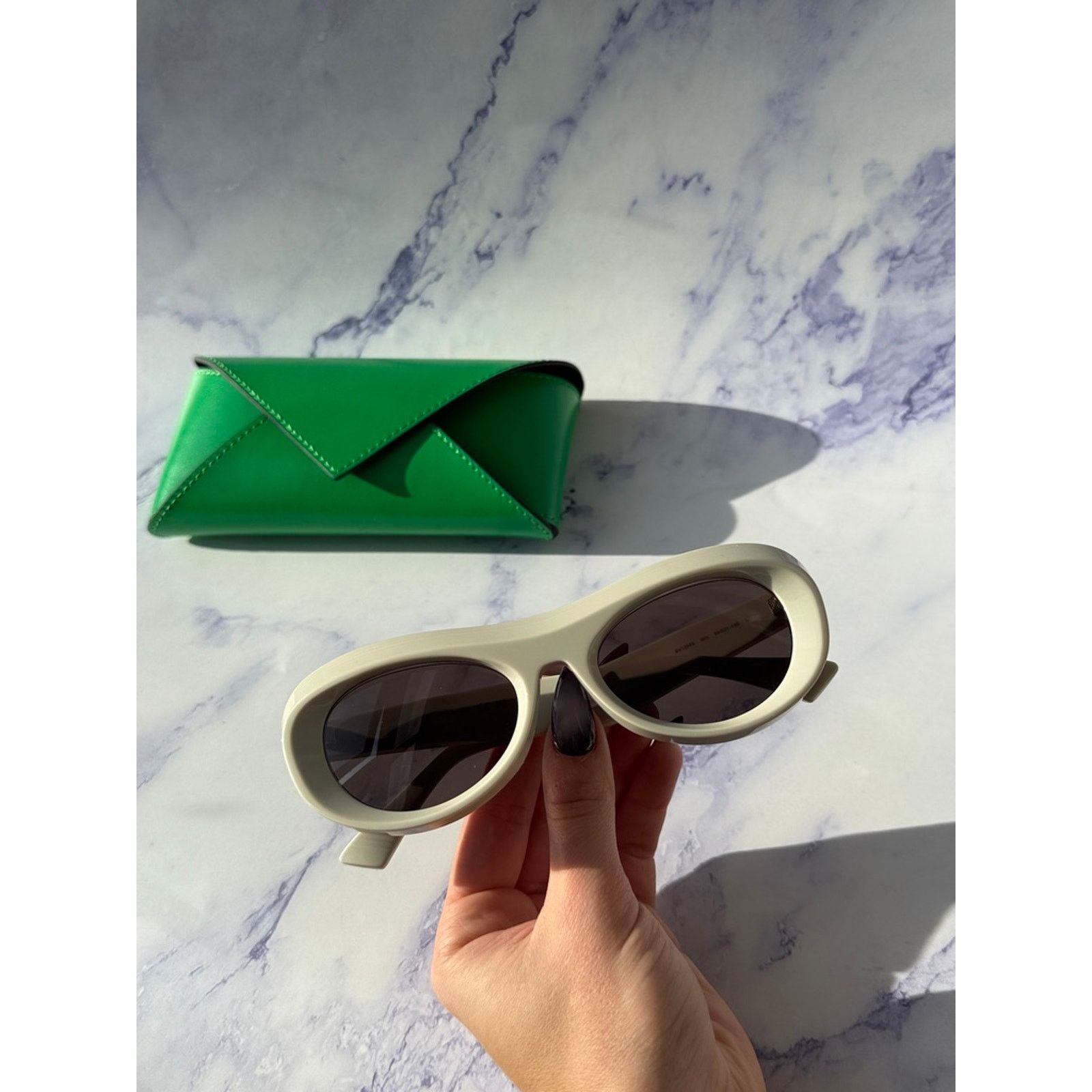 Bottega Veneta NEW Bottega Veneta BV1284S Ivory Mask Aviator Sunglasses Size ONE SIZE - 3 Thumbnail