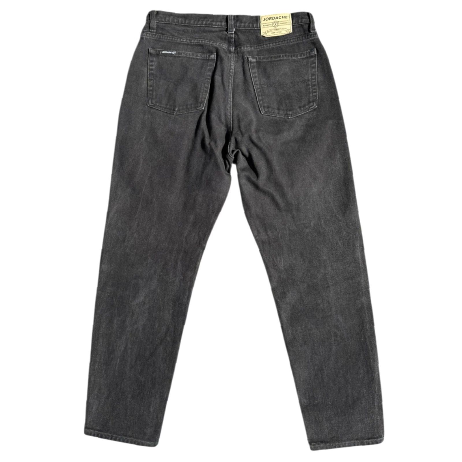 Jordache VINTAGE Jordache Jeans Black Denim Womens Size 14 Regular Straight 13/14 Size 36" / US 14 / IT 50 - 2 Thumbnail