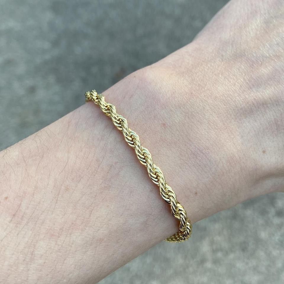 Other Gold Chain 14k Gold Rope Bracelet Size ONE SIZE - 1 Thumbnail
