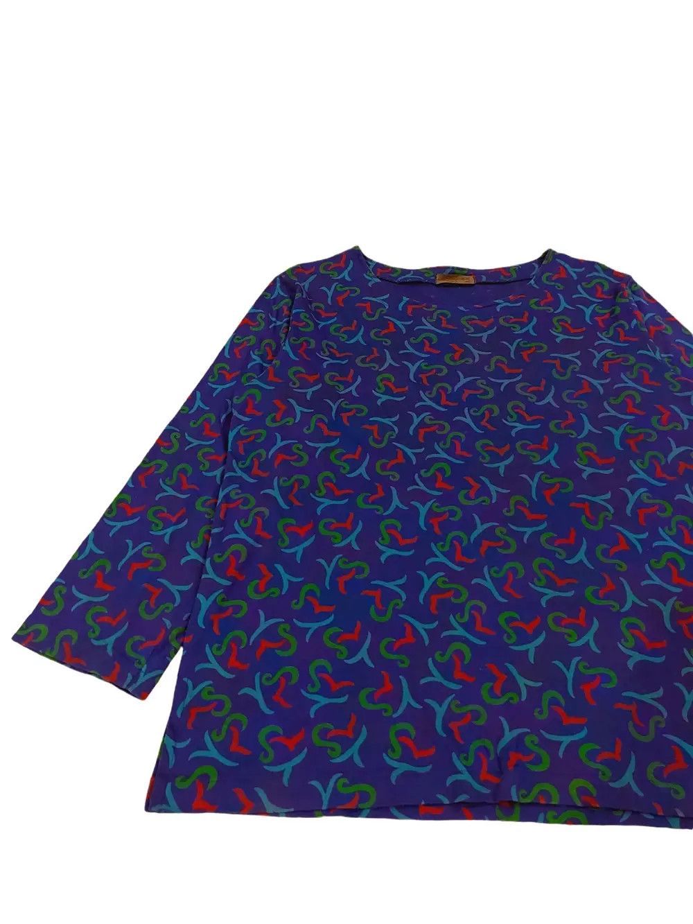 Yves Saint Laurent Rare! Vintage Yves Saint Laurent Spellout L/S Size L / US 10 / IT 46 - 4 Thumbnail