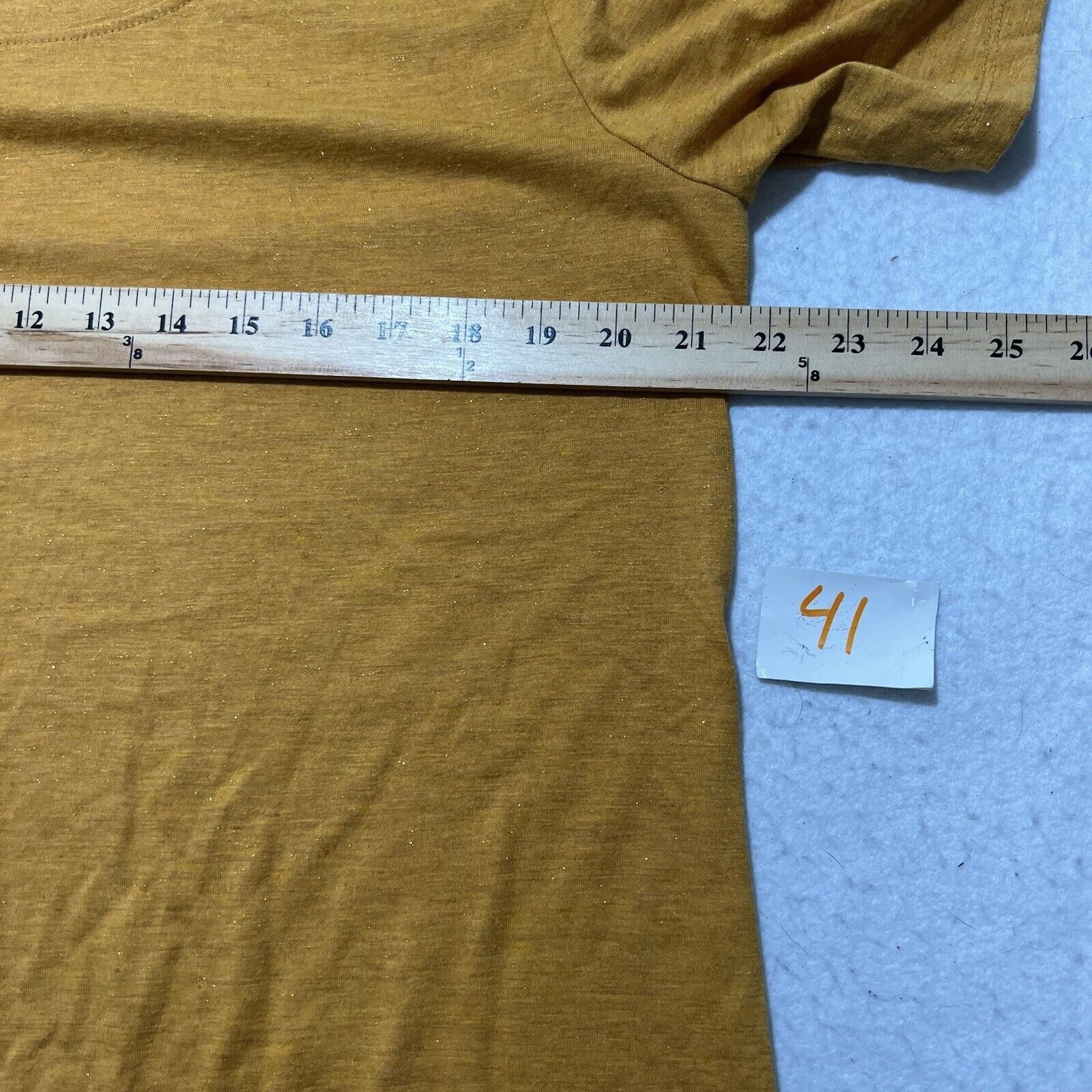 Other Lane Bryant 10/12 Perfect Glitter Mustard Yellow T Shirt Size XL / US 12-14 / IT 48-50 - 7 Thumbnail