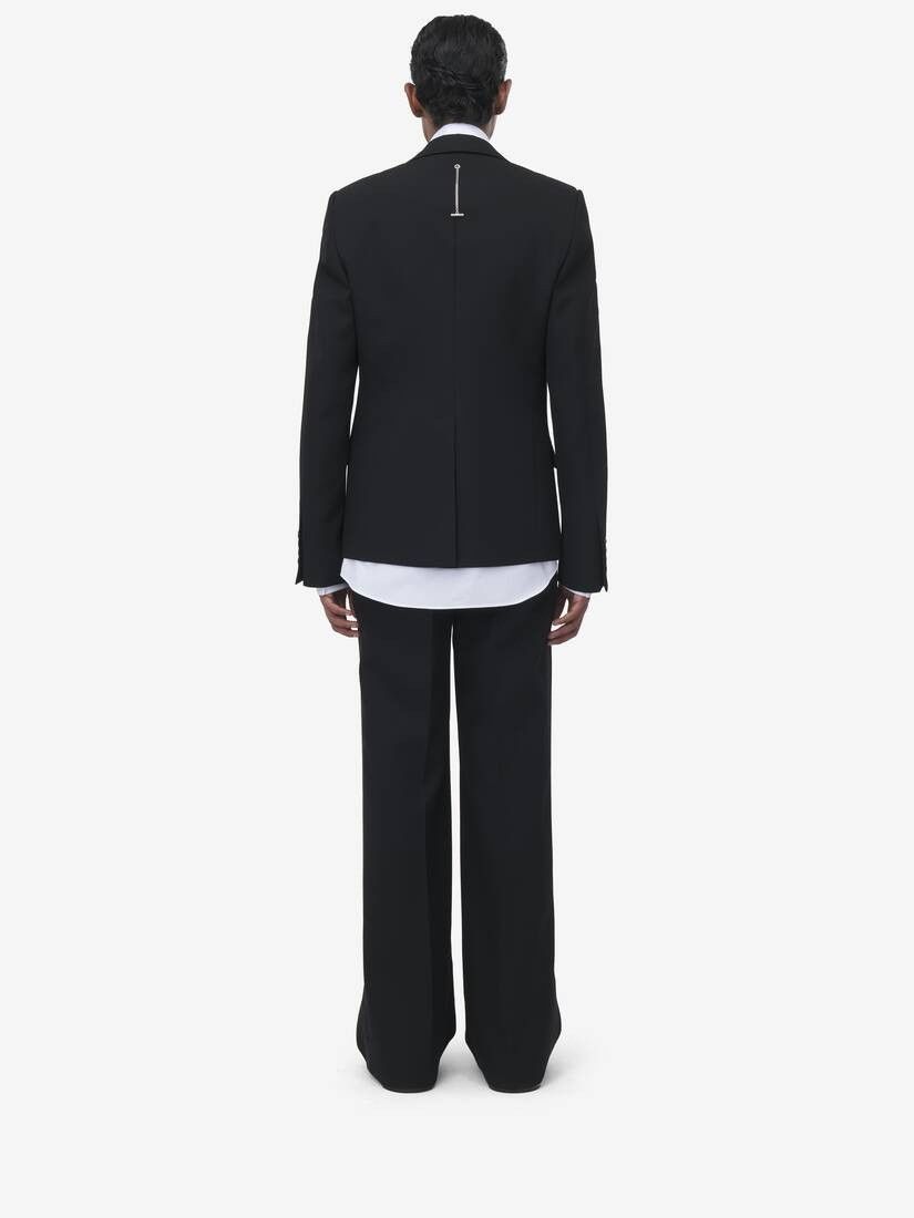 Alexander McQueen o1srvl11e0226 Crystal Stud Embroidery Single-Breasted Jacket Size US L / EU 52-54 / 3 - 4 Thumbnail