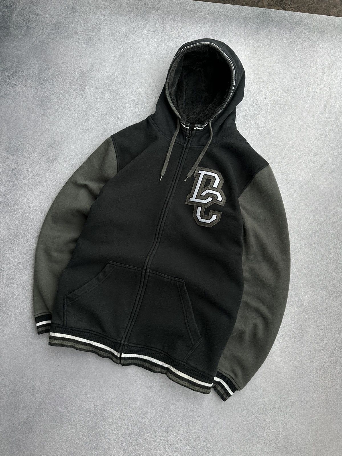 DC × Vintage Vintage DC Shoes Fur Heavy Zip Hoodie Size US L / EU 52-54 / 3 - 3 Thumbnail