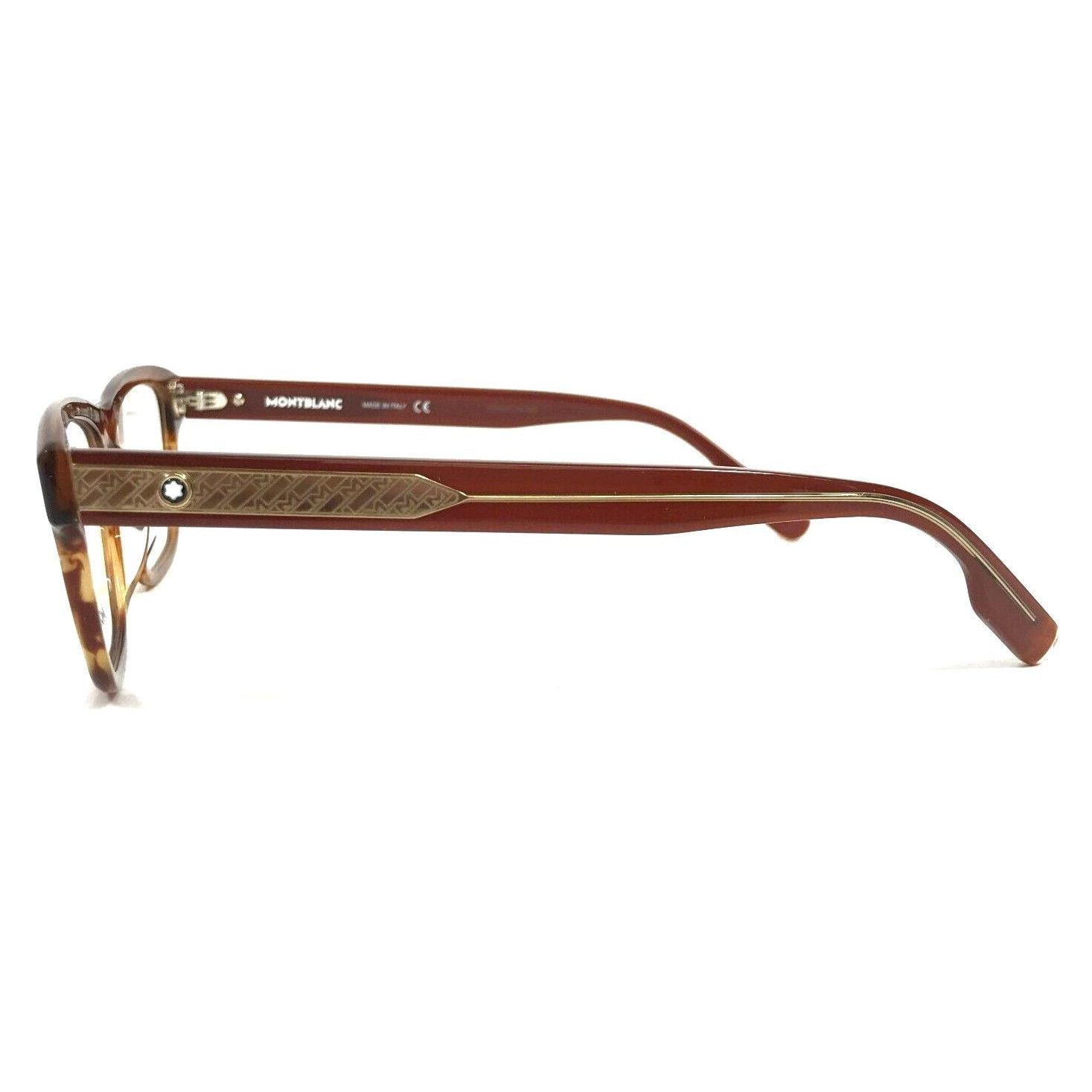 Montblanc NEW Montblanc MB0125O - 006 Striped Horn(889652306704-KBA) Size ONE SIZE - 3 Thumbnail