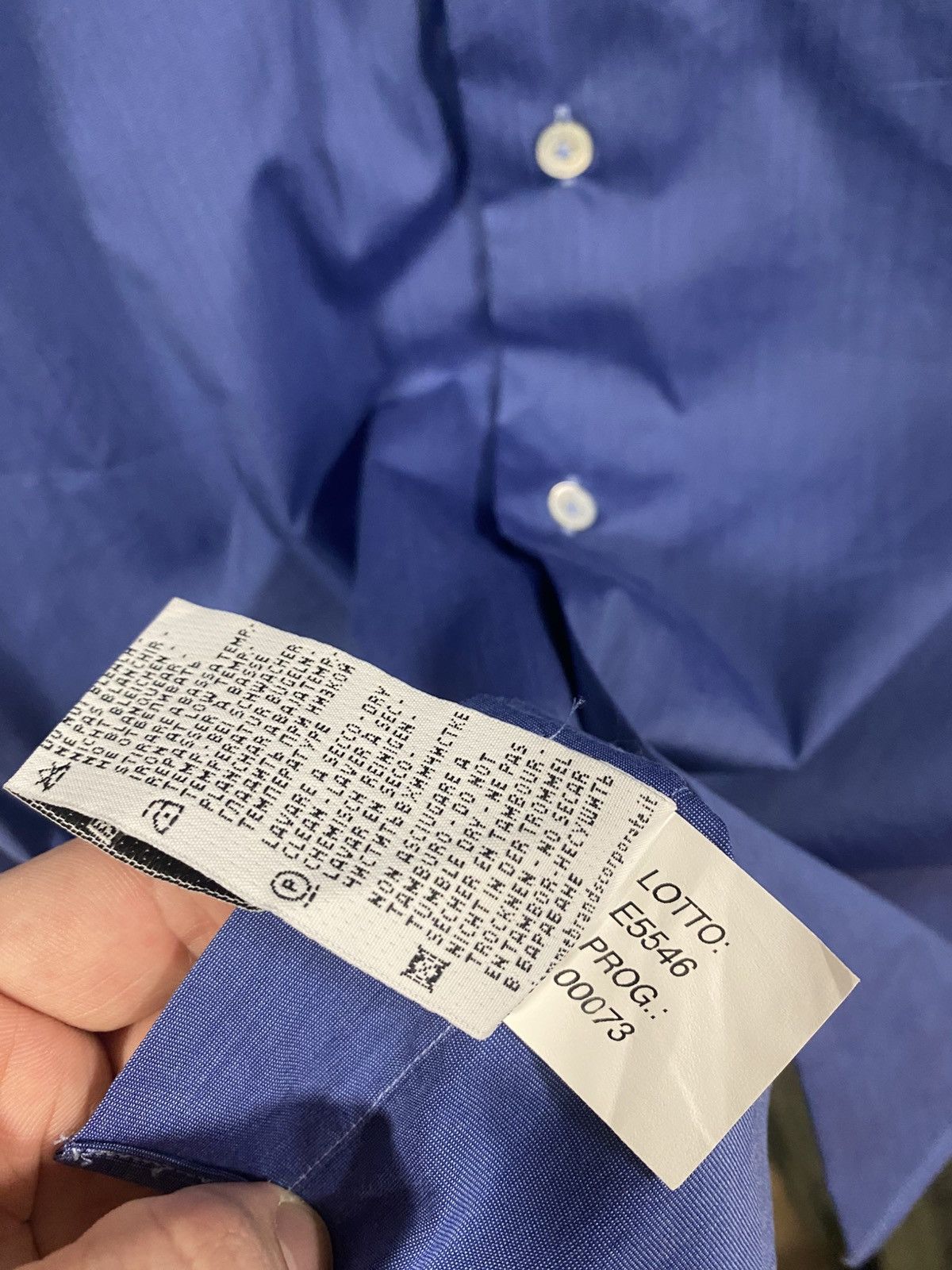 Other Guglielminotti Italian Luxury Classic Blue Button Shirt Size US M / EU 48-50 / 2 - 5 Thumbnail