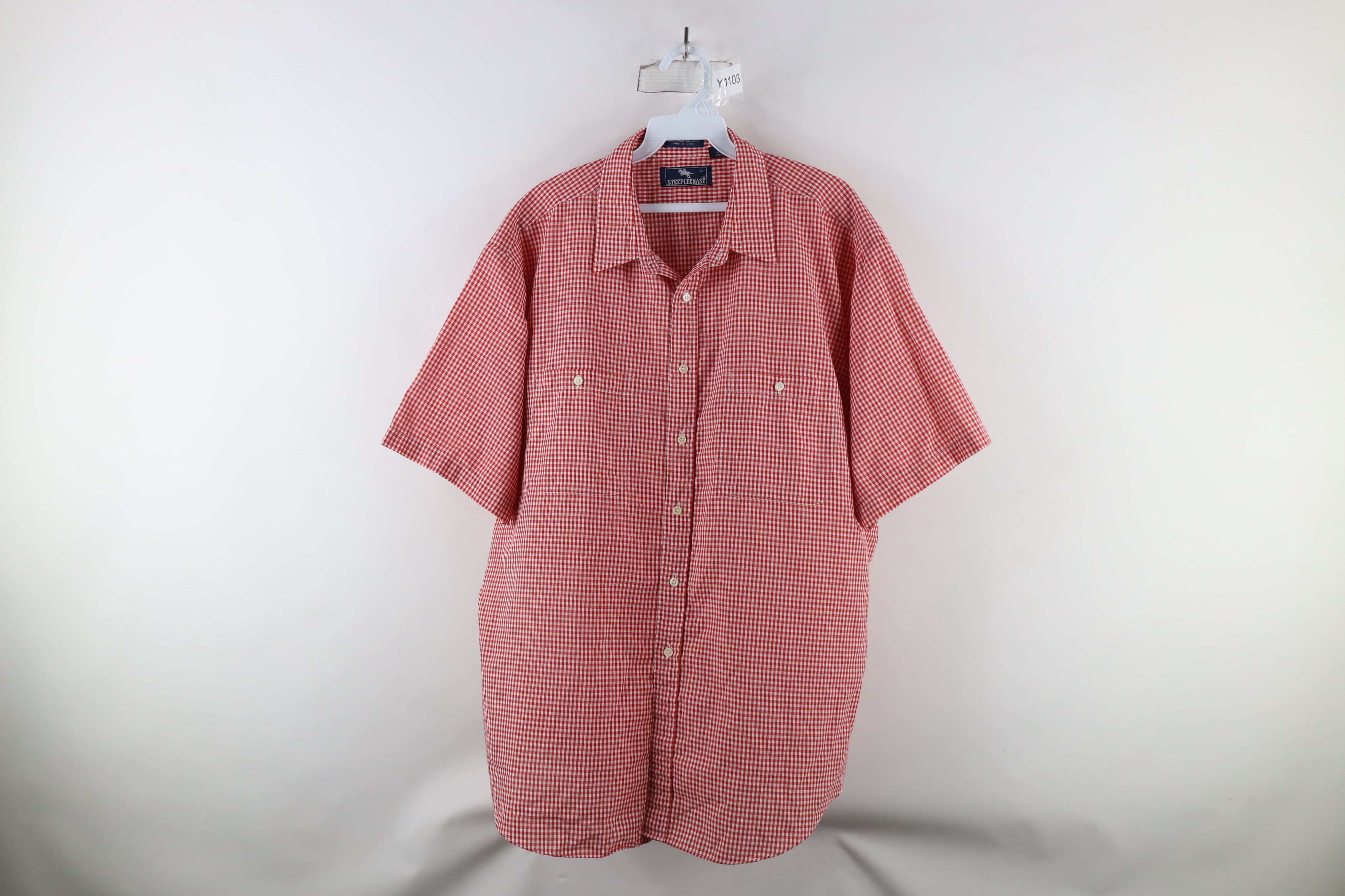 Vintage Vintage 70s Streetwear Plaid Short Sleeve Button Shirt Size US XL / EU 56 / 4 - 1 Thumbnail