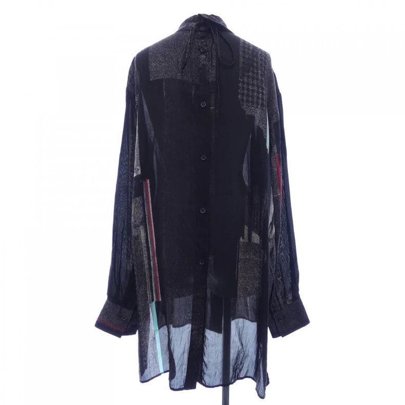Y's Y's 25ss print and dye lace-up button-back shirt Size US M / EU 48-50 / 2 - 3 Thumbnail