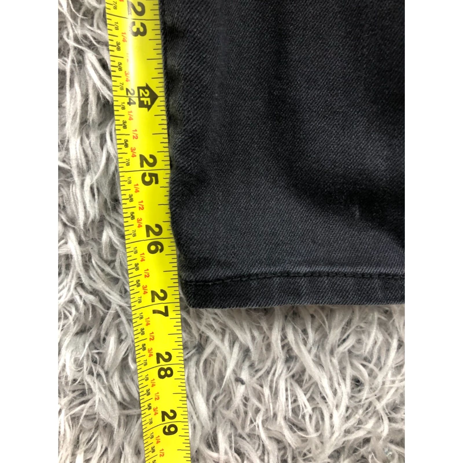 Gap Gap Jeans 1969 Black Dark Wash 28 Short Womens Jegging 5-Pocket Denim Cotton Zip Button Zipper Belt Loops Regular Rise Mid Vintage? No (No) Size 28" / US 6 / IT 42 - 3 Thumbnail