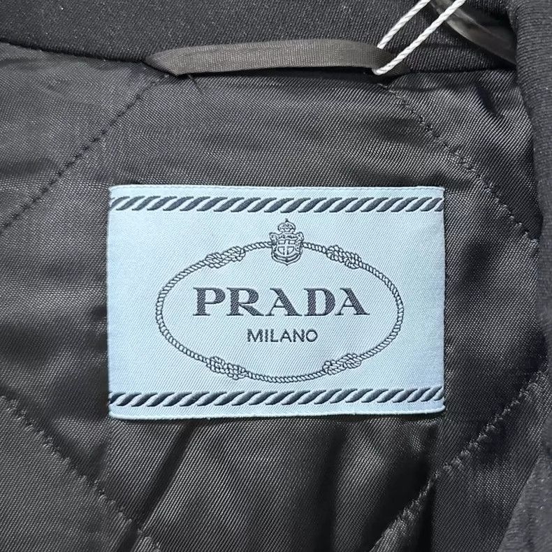 Prada Prada Size 38 Black short zipper cotton jacket 2502-Nexta Size US XS / EU 42 / 0 - 5 Thumbnail