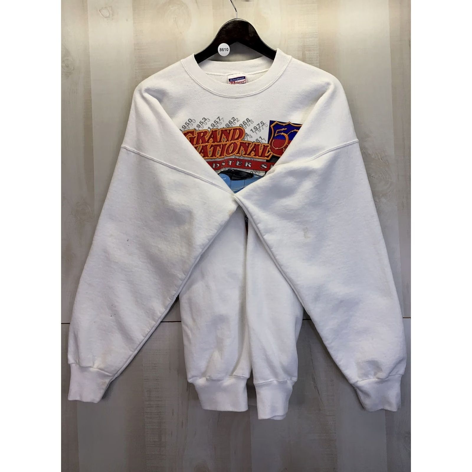 Hanes Vtg 1999 Grand Nations Roadster Show San Francisco California Mens Sweatshirt Size US L / EU 52-54 / 3 - 6 Thumbnail