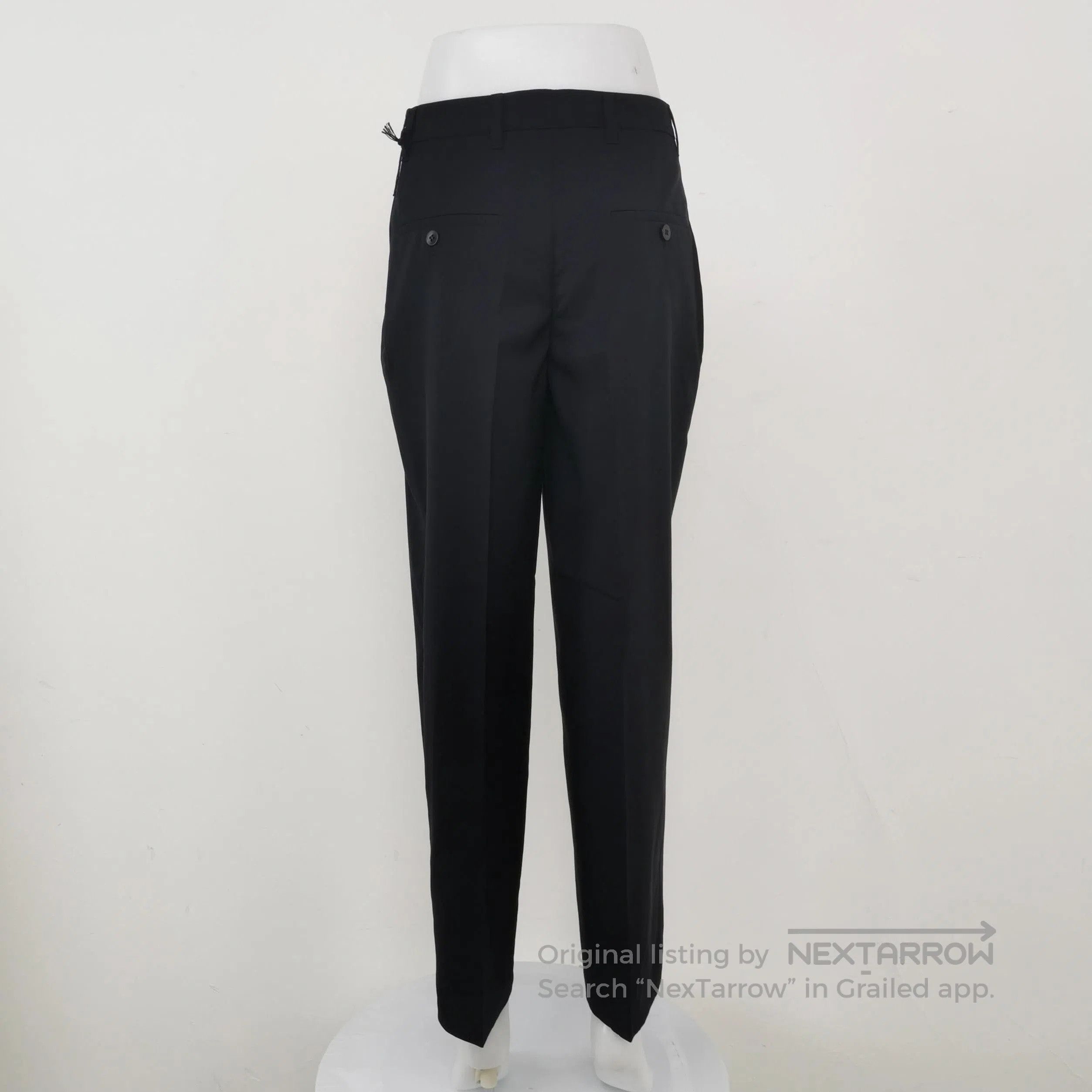 Prada Prada Plain Wool Trousers in Size 36 . Size 35" - 2 Thumbnail