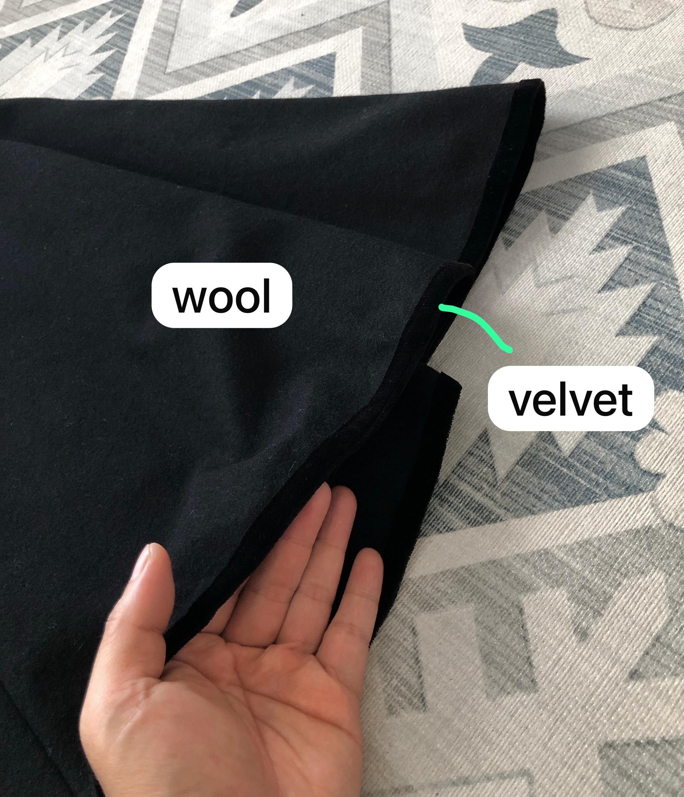 Comme des Garcons RARE🔥EARLY 90’S CDG HIGH WAIST WOOL/VELVET MIDI SKIRT Size 26" / US 2 / IT 38 - 5 Thumbnail