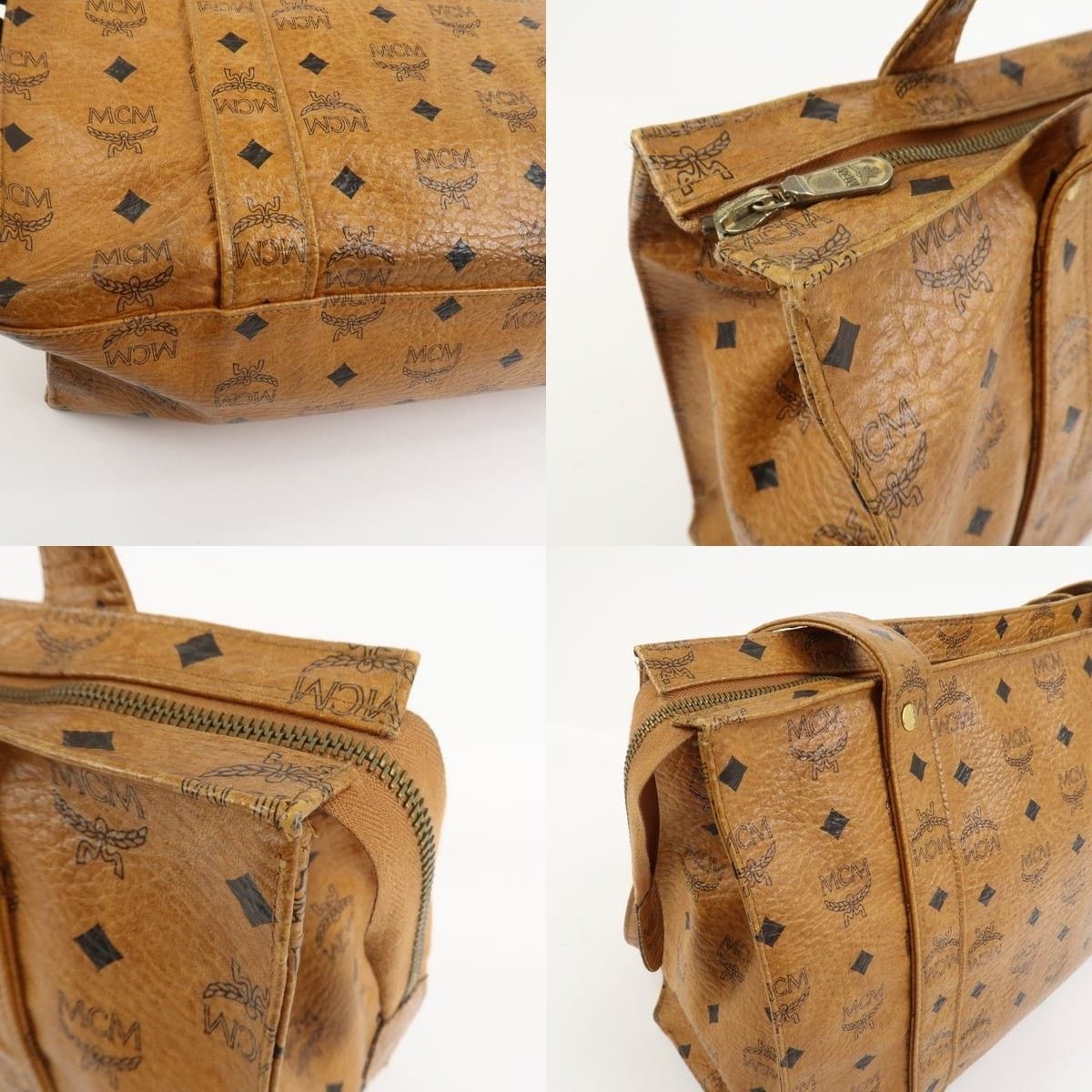 MCM MCM Visetos Coated Canvas Shoulder Bag Brown Size ONE SIZE - 6 Thumbnail