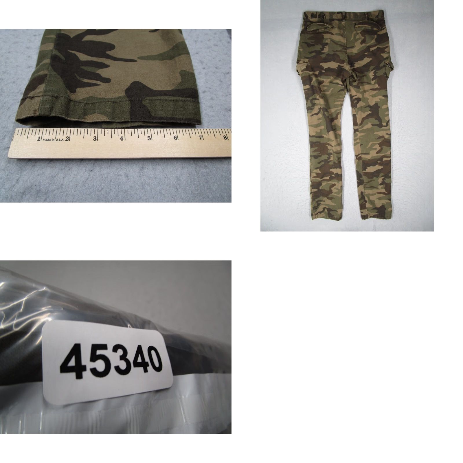 United Arrows United Arrows Pants Mens 32 Green Camouflage Cargo Work Cotton Blend Canvas Pockets Regular Fit Casual Outdoor Summer Winter Spring Fall 32x34 Mens Size US 32 / EU 48 - 8 Thumbnail