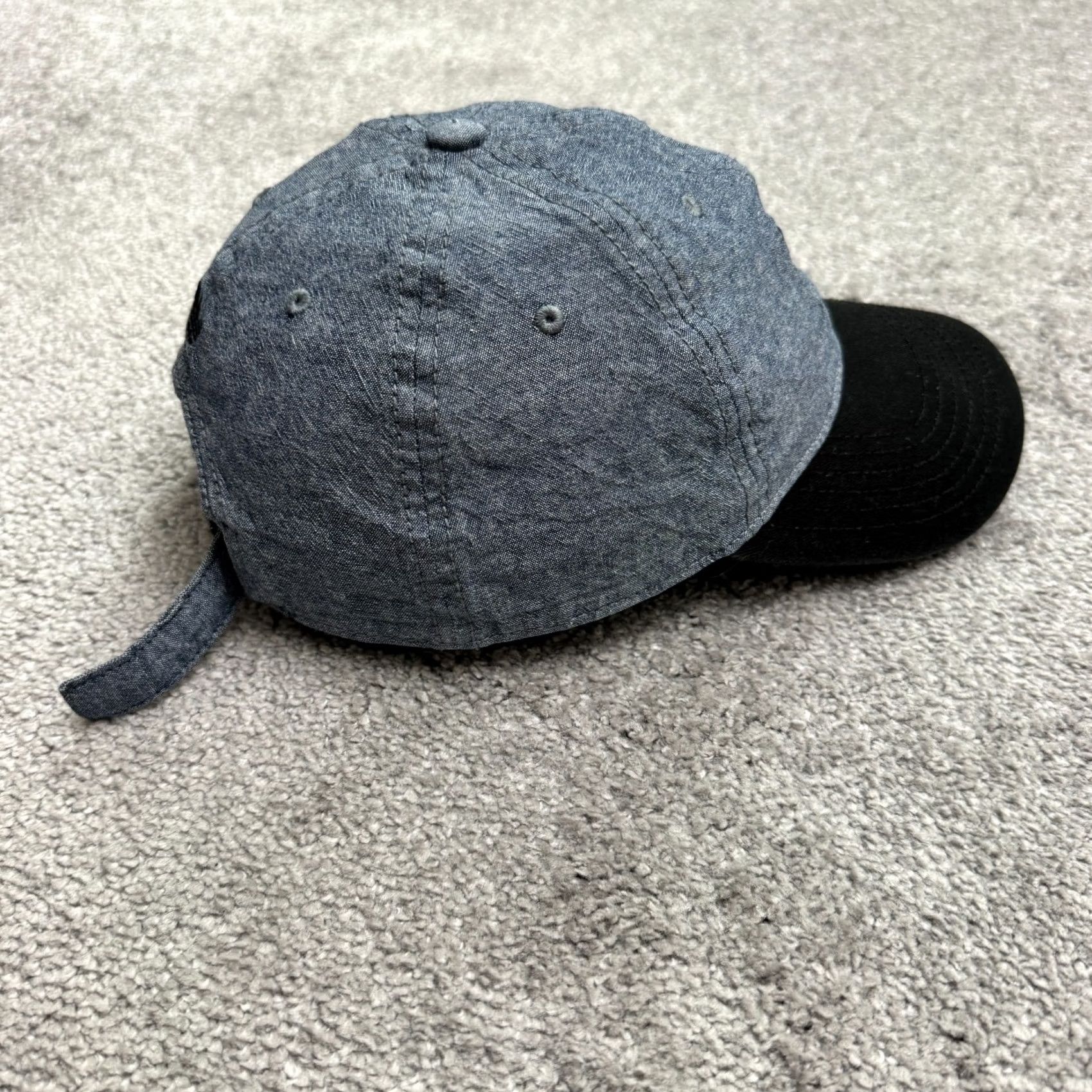 Adidas Adidas Originals Trefoil Chambray Adjustable Hat Cap Mens OSFA Blue Black Cotton Size ONE SIZE - 6 Thumbnail