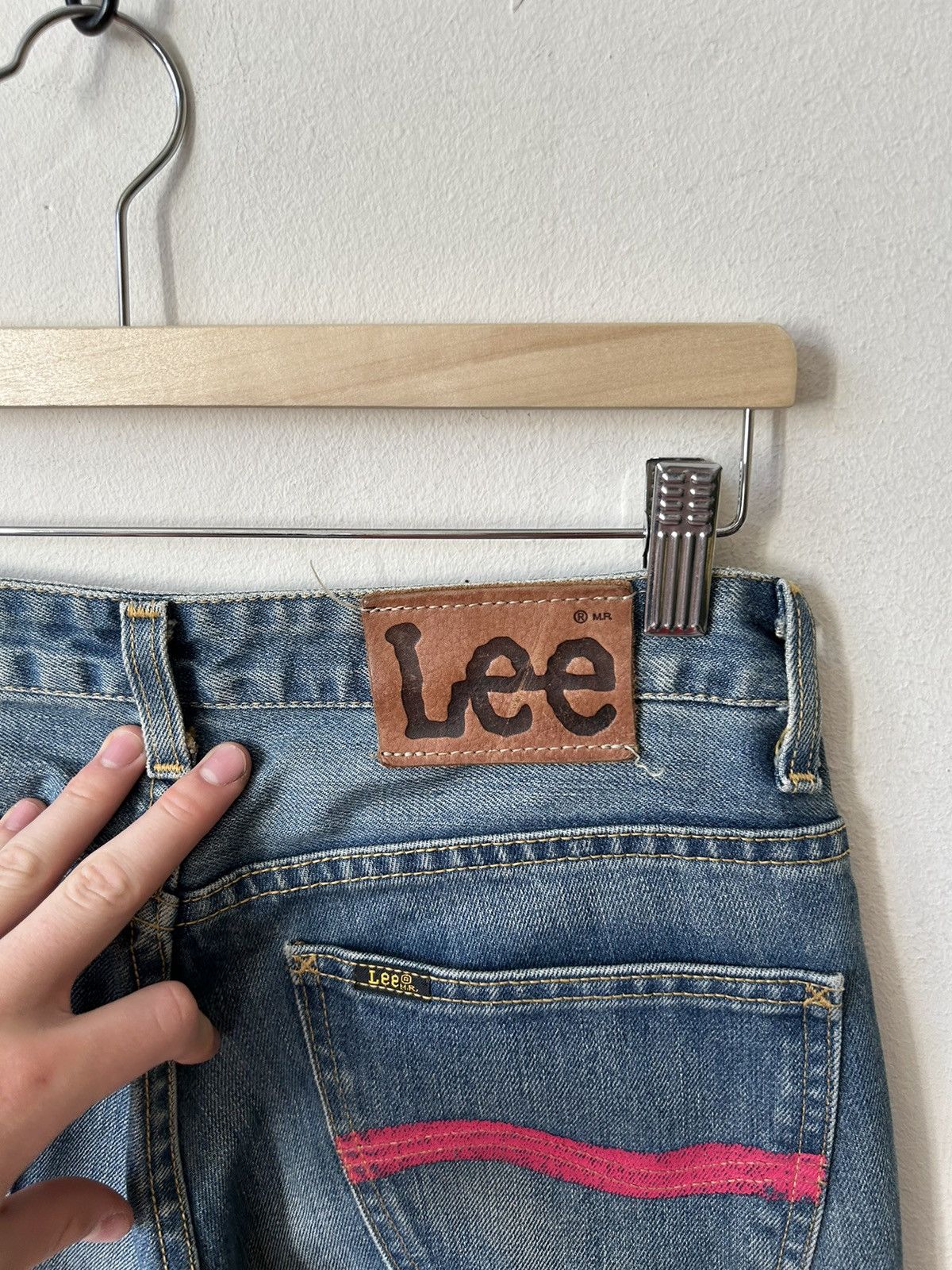 Lee × Vintage Vintage Lee Riders Japanese Selvige Blue Jeans Size US 31 - 3 Thumbnail