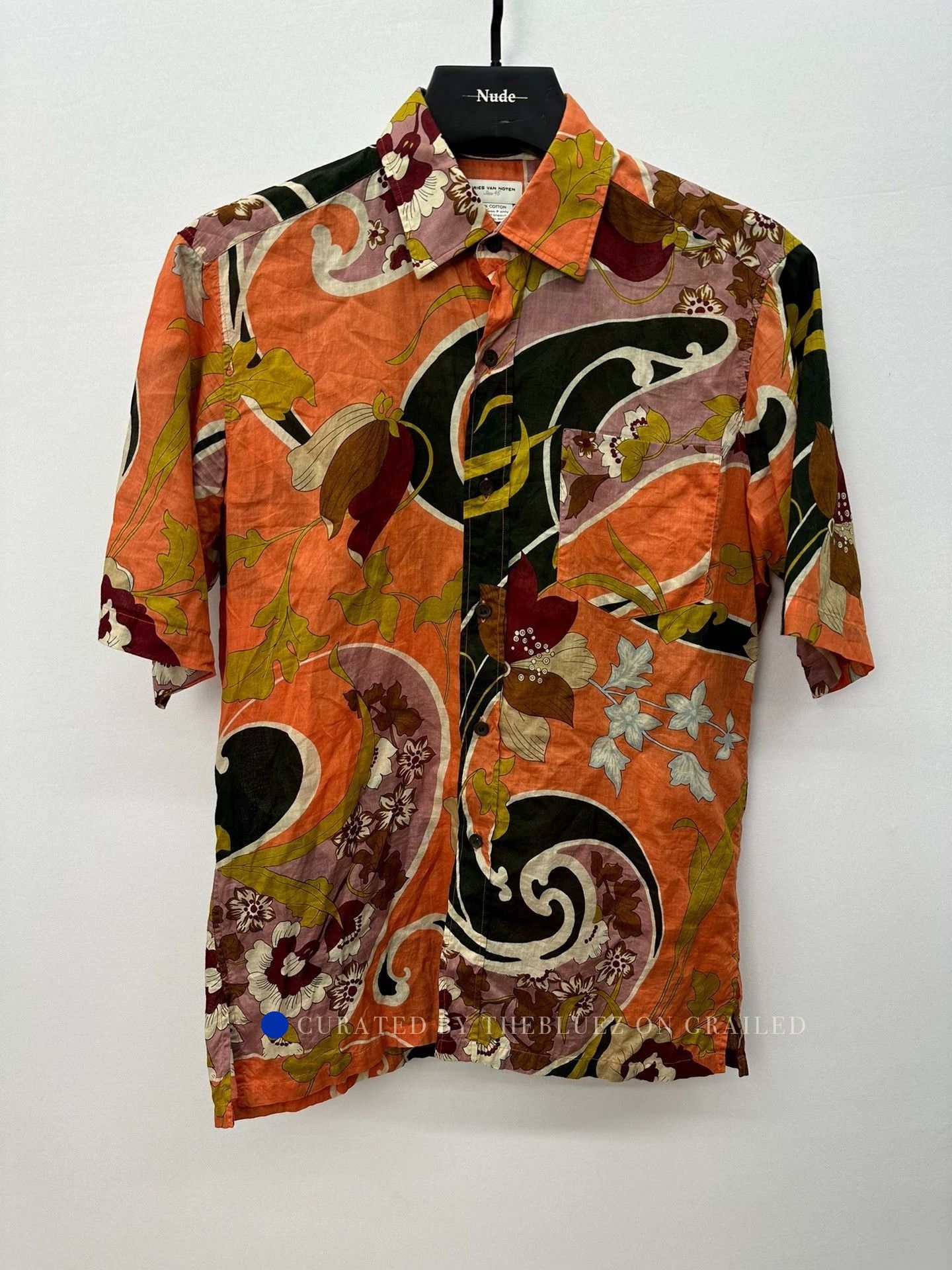 Dries Van Noten Ethnic Floral Short Sleeve Shirt Size S Size US S / EU 44-46 / 1 - 1 Thumbnail