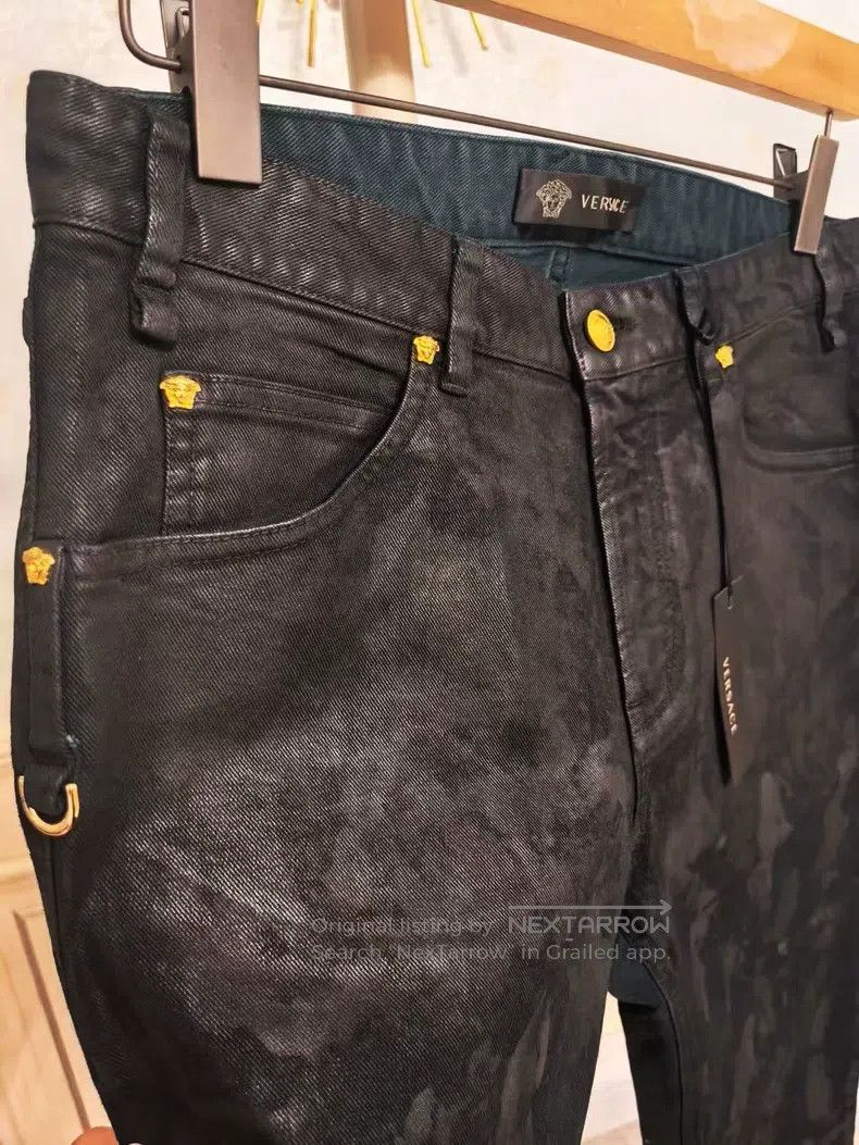 Versace Versace Black dull jeans Size US 32 / EU 48 - 4 Thumbnail