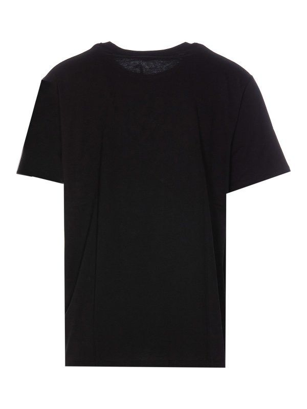 Balmain o1s1wg110925 Flocked T-Shirt in Black Size US L / EU 52-54 / 3 - 2 Thumbnail
