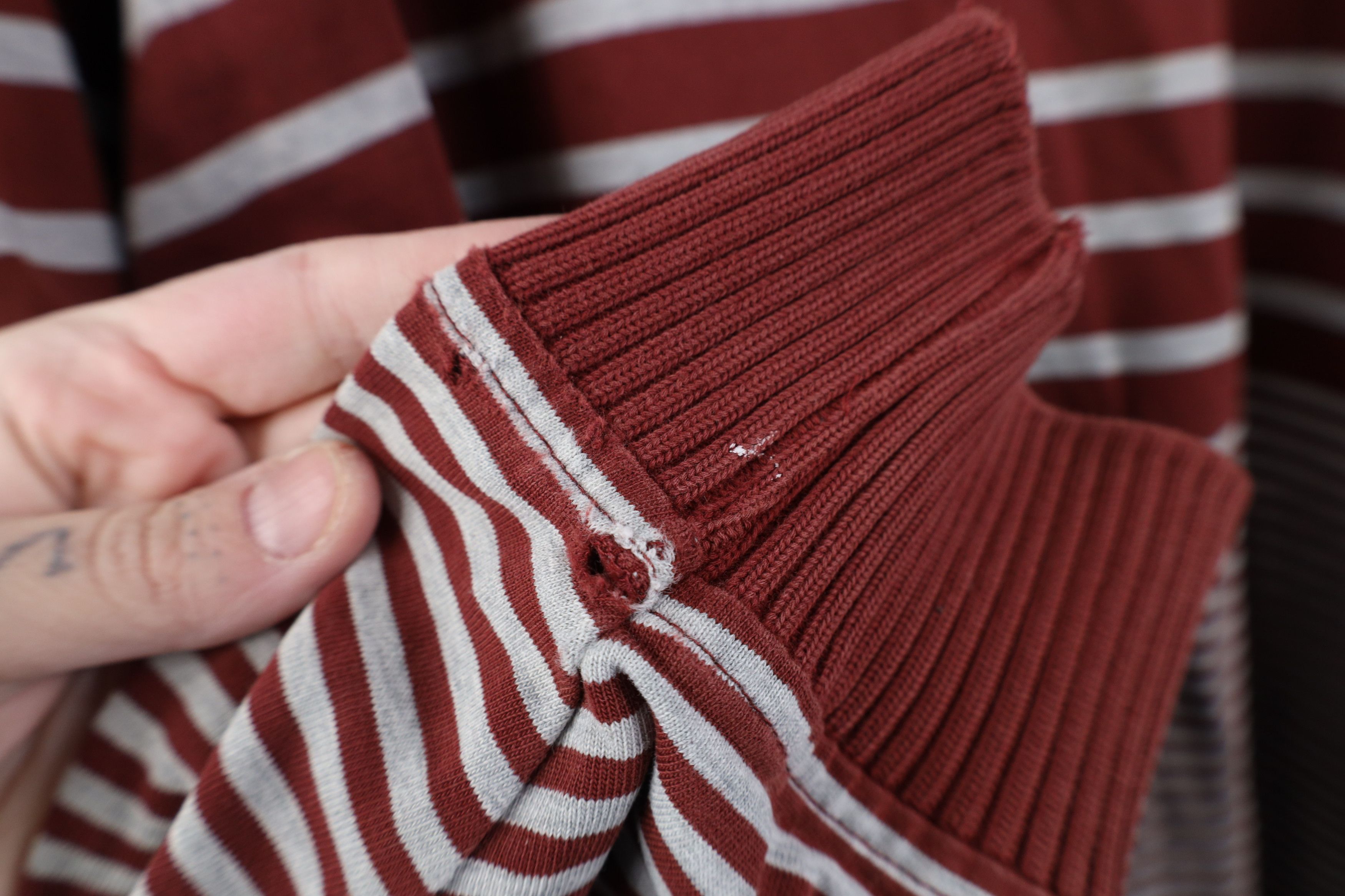 Tommy Hilfiger Vintage 90s Tommy Hilfiger Striped Long Sleeve Rugby Polo Size US L / EU 52-54 / 3 - 9 Thumbnail