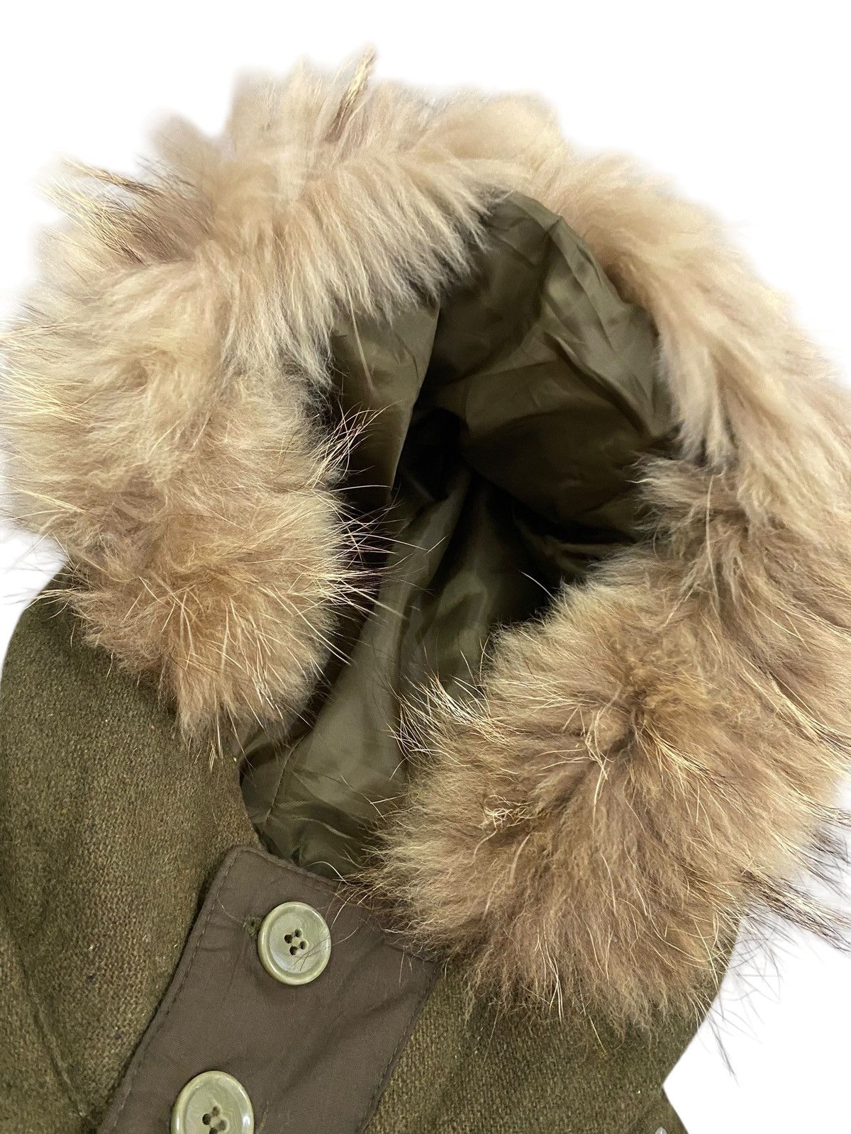 Edifice Japan Edifice Olive Green Hooded Coat with Faux Fur LGB Style Size US M / EU 48-50 / 2 - 4 Thumbnail