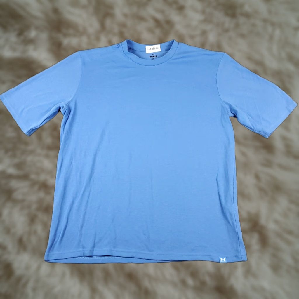 Under Armour Under Armour T Shirt Mens Medium Blue Active Wear Short Sleeve Basic Logo Crew Neck HeatGear Regular Size US M / EU 48-50 / 2 - 1 Thumbnail