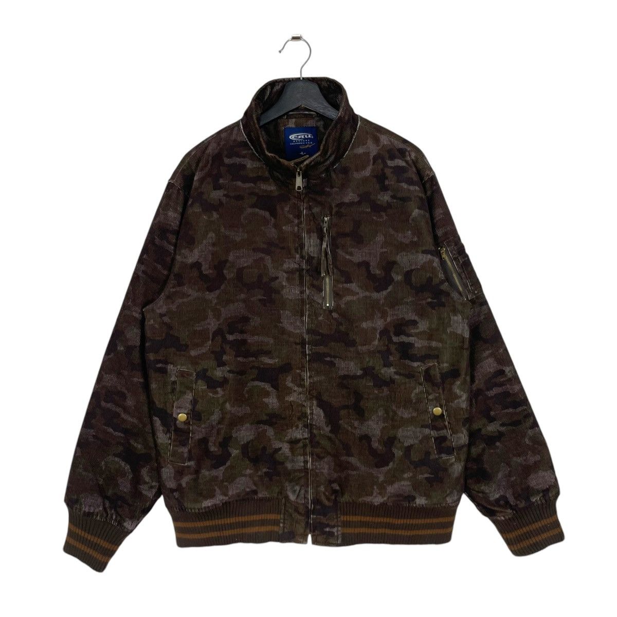 Japanese Brand Vintage CRU California Usa Camoflage Bomber Jacket Streetwea Size US M / EU 48-50 / 2 - 1 Thumbnail