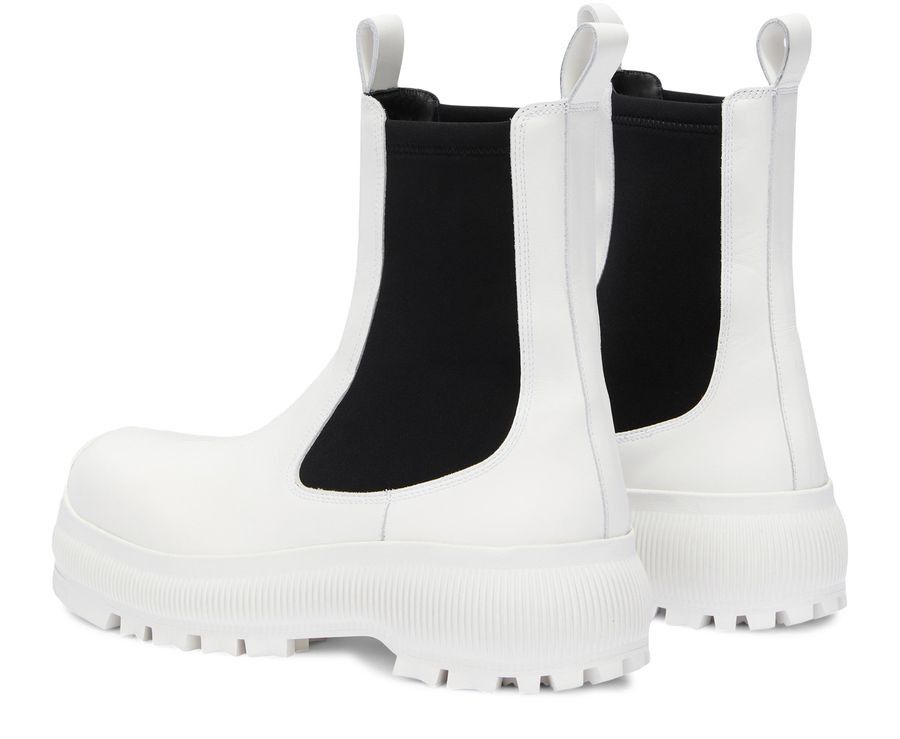 Jil Sander o1y0925 Ankle Boots in White/Black Size US 6 / IT 36 - 3 Thumbnail