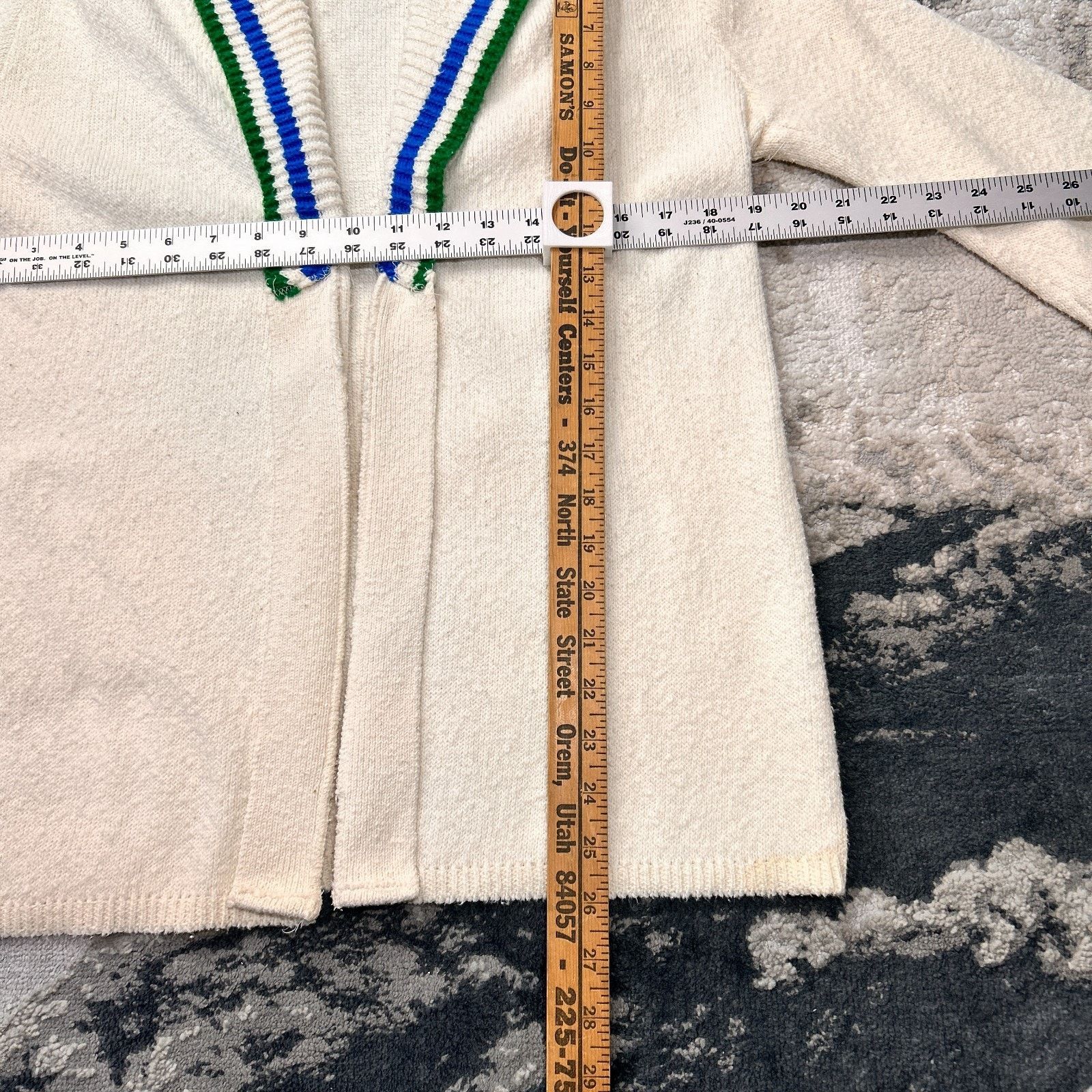 &Daughter Angellis Knitting Mills Cardigan Sweater Womens M Beige Size M / US 6-8 / IT 42-44 - 3 Thumbnail