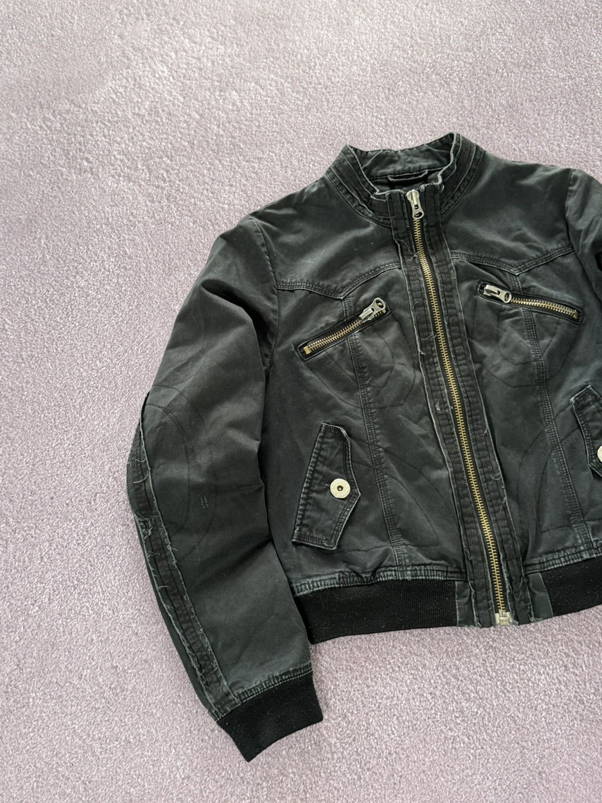 If Six Was Nine Japanese Vibe Distressed Y2K Spider Logo Glamour Jacket Size M / US 6-8 / IT 42-44 - 5 Thumbnail