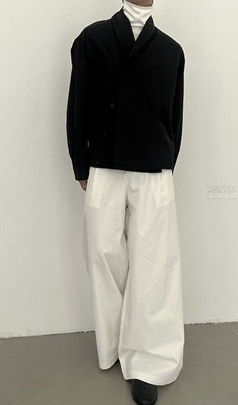 Japanese Brand × Vintage Avant garde fashion retro wrap jacket aesthetic Size US L / EU 52-54 / 3 - 6 Thumbnail
