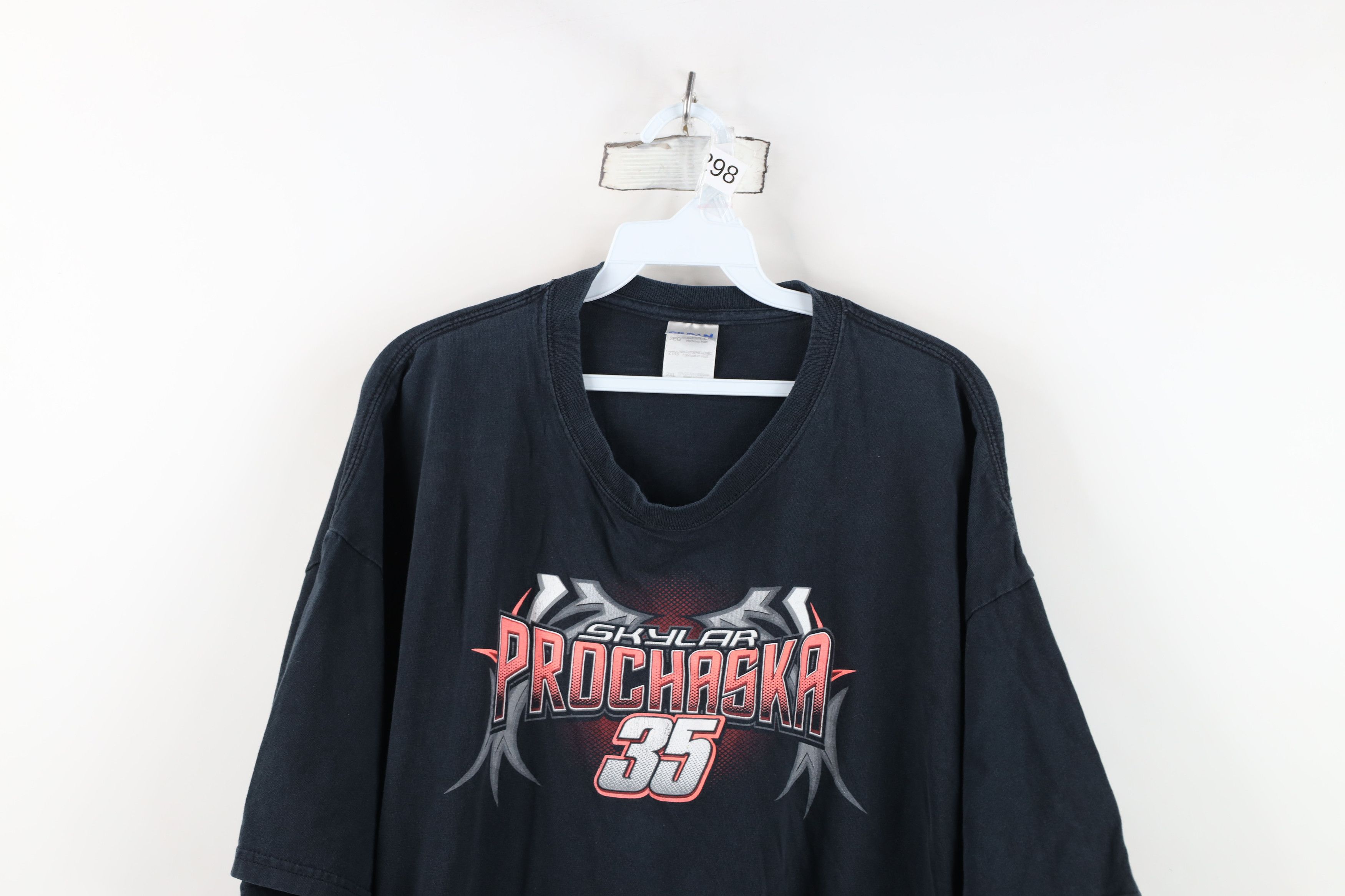Vintage Vintage Y2K Skylar Prochaska Racing Tribal T-Shirt Black Size US XXL / EU 58 / 5 - 2 Thumbnail