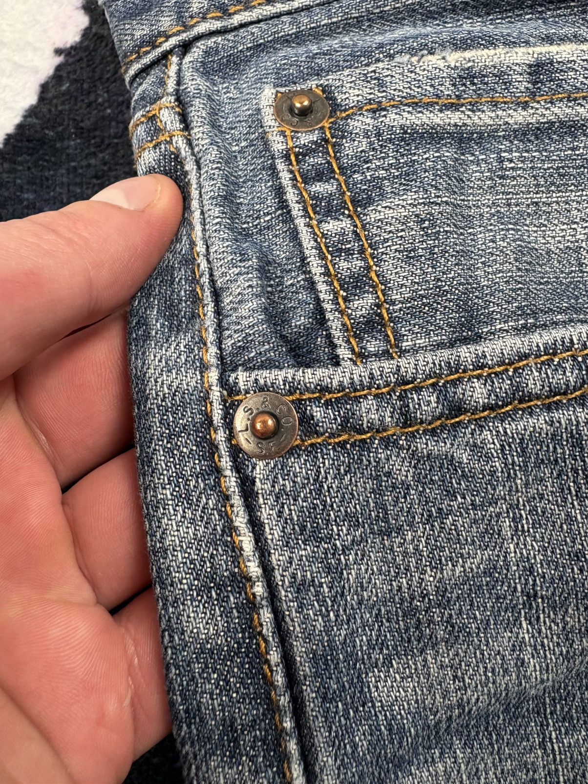 Levi's LEVIS Vintage Blue Denim Baggy Pants Jeans Streetwear Hype Size US 36 / EU 52 - 12 Thumbnail