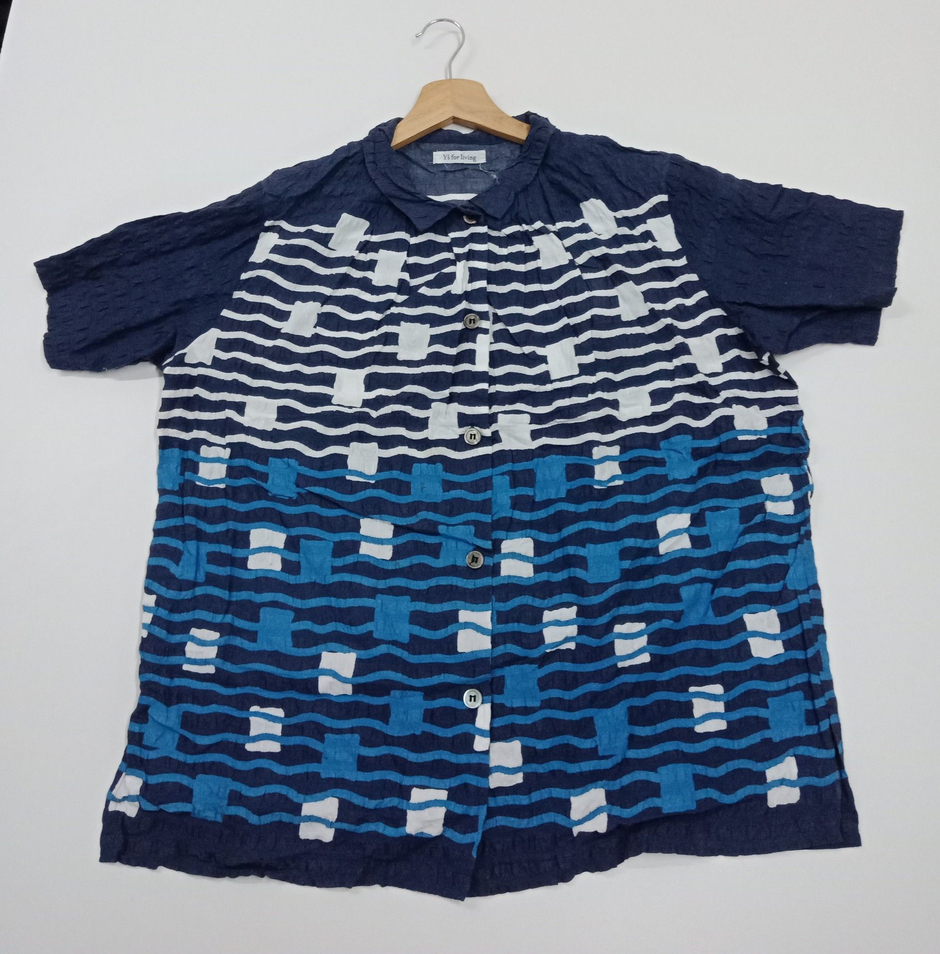 Y's for Men × Yohji Yamamoto Ys for Living Linen Traditional Abstract #C Size US L / EU 52-54 / 3 - 1 Thumbnail